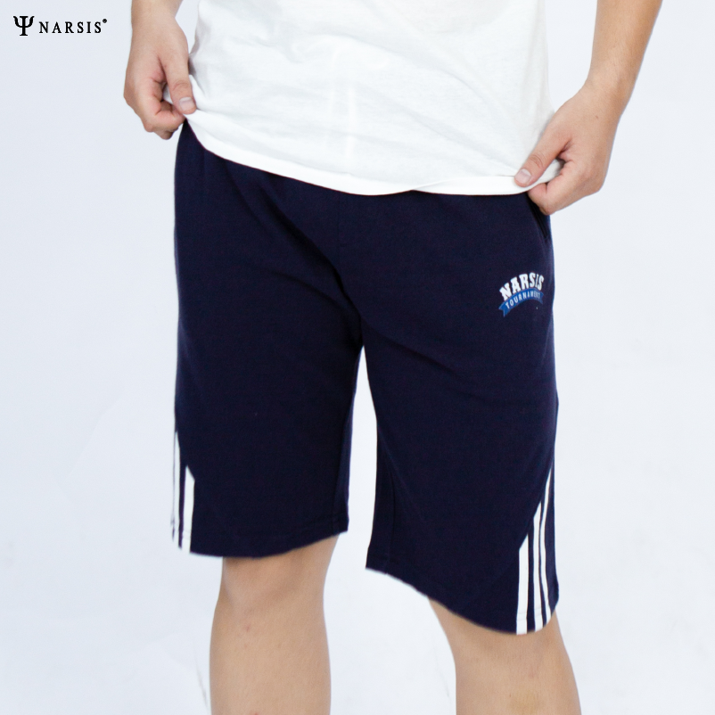 QUẦN ĐÙI NAM TÍM THAN TRẮNG NARSIS CHẤT LIỆU COTTON CẠP CHUN CO GIÃN THOẢI MÁI S23017 NARSIS CHẤT...