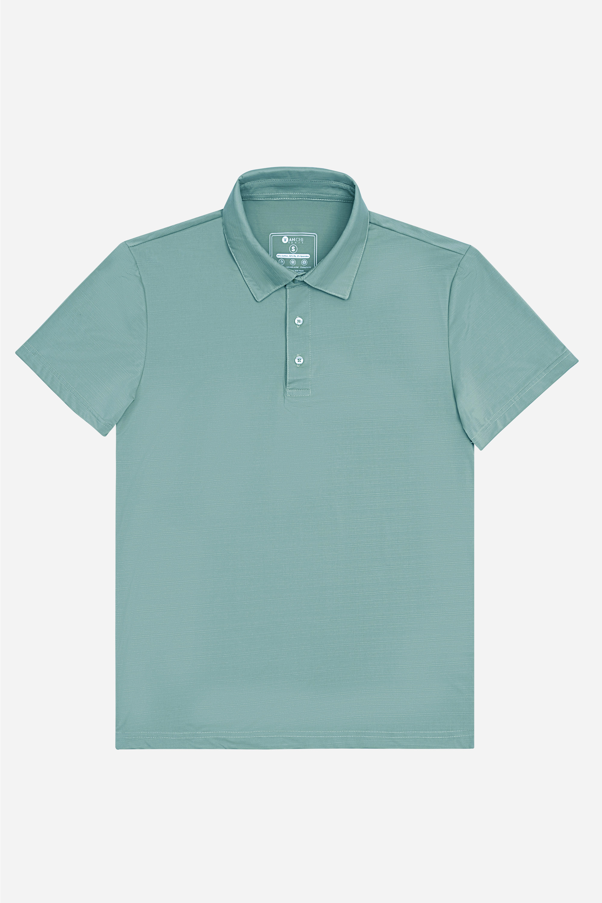 Áo Polo Melange Thể Thao Nam Trung Niên ANCHI Chất Liệu Cotton Phom Suông Vạt Ngang_thumbnail_33