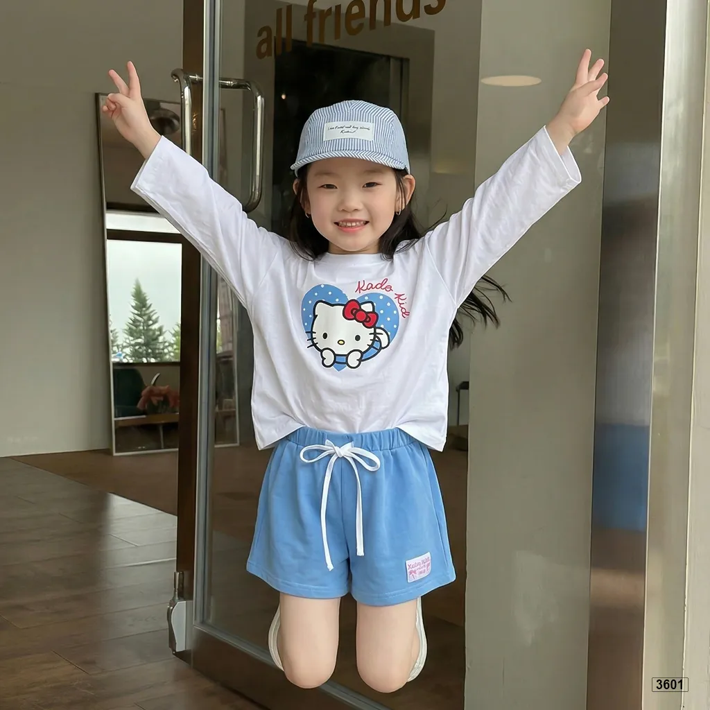Áo thun bé gái tay dài Kittie Kado Kid 3601_thumbnail_3