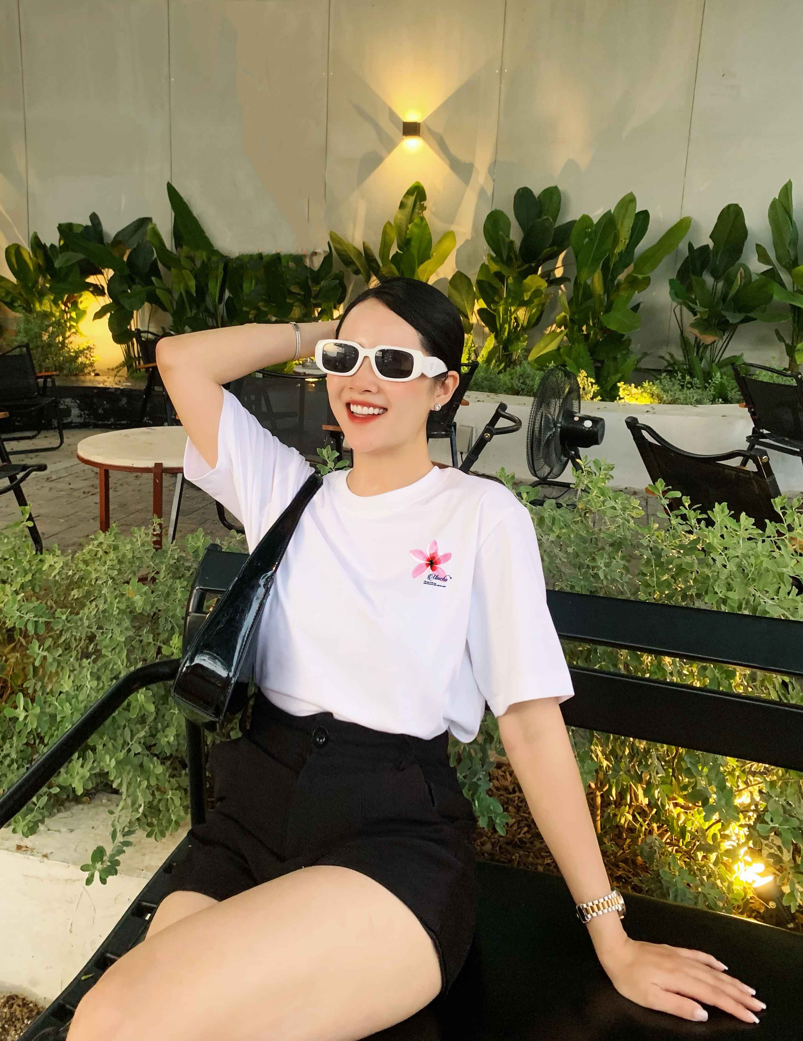 Áo thun nữ in hoa nhỏ xinh form vừa regular ARD1331 Miucho chic vải cotton in mix_thumbnail_2