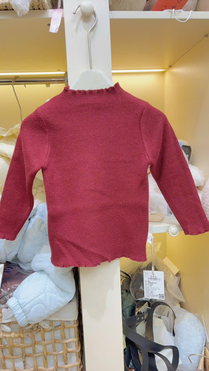 (C21) Áo len đỏ cổ bèo_thumbnail_0