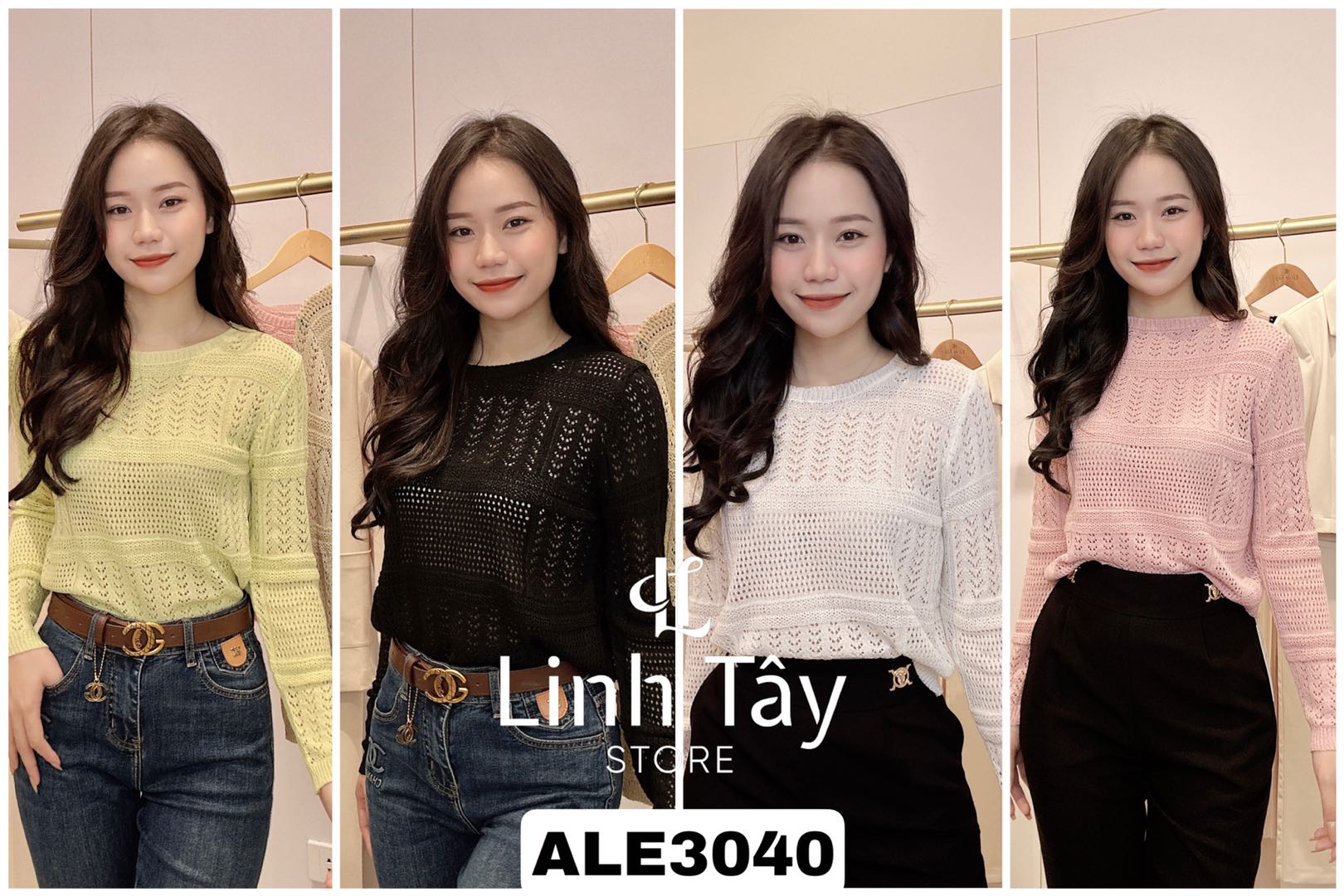 Áo len mongtoghi đan dài tay