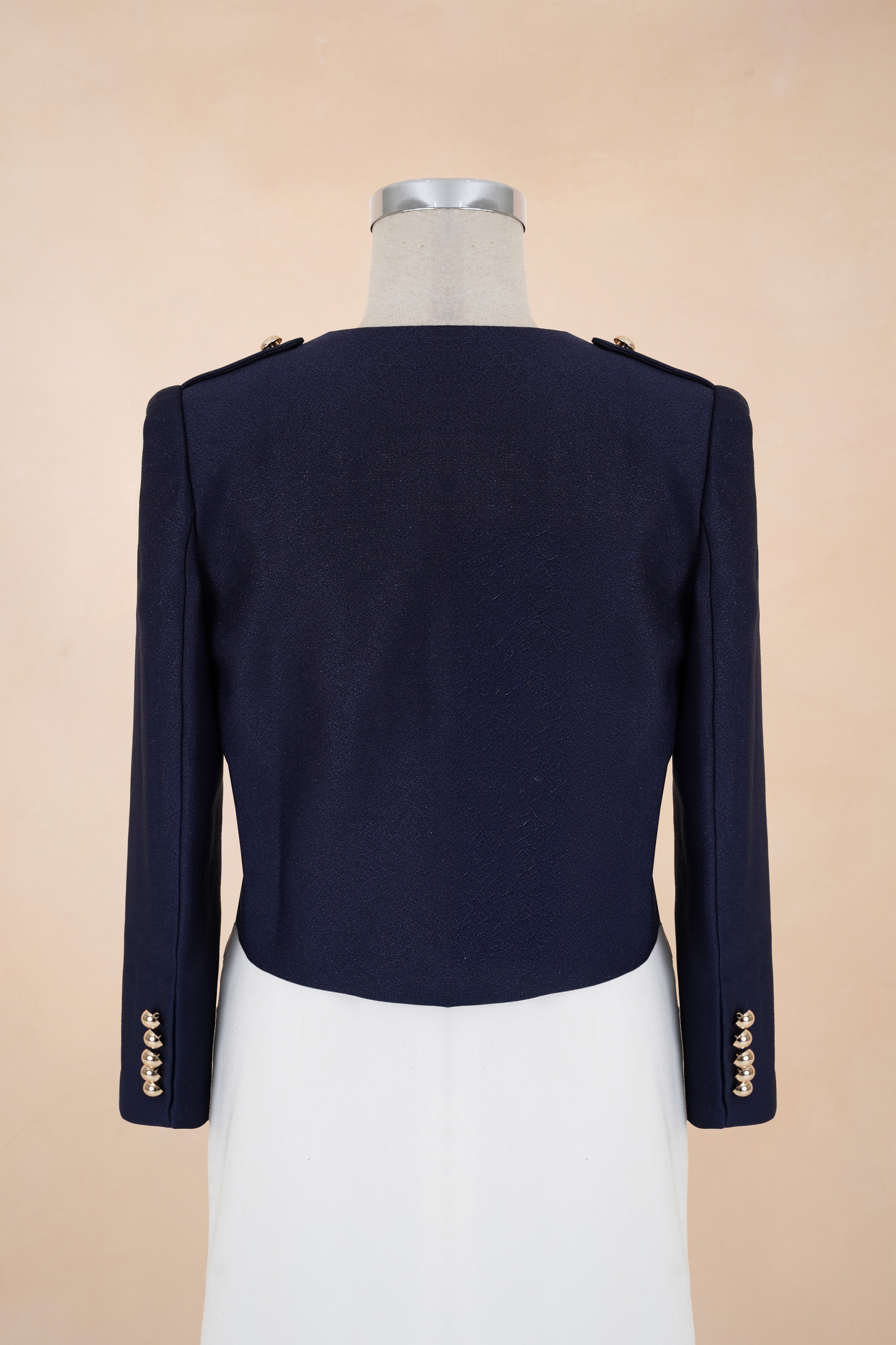 Áo Khoác Dạ Croptop Cúc Dọc