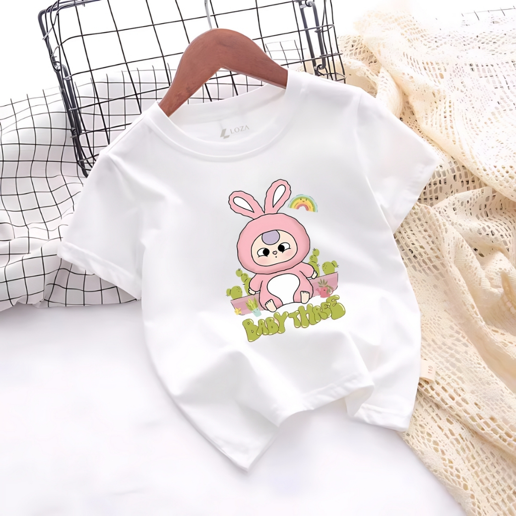 Áo thun bé gái in hình Baby Three - Loza Kids AT032_thumbnail_4
