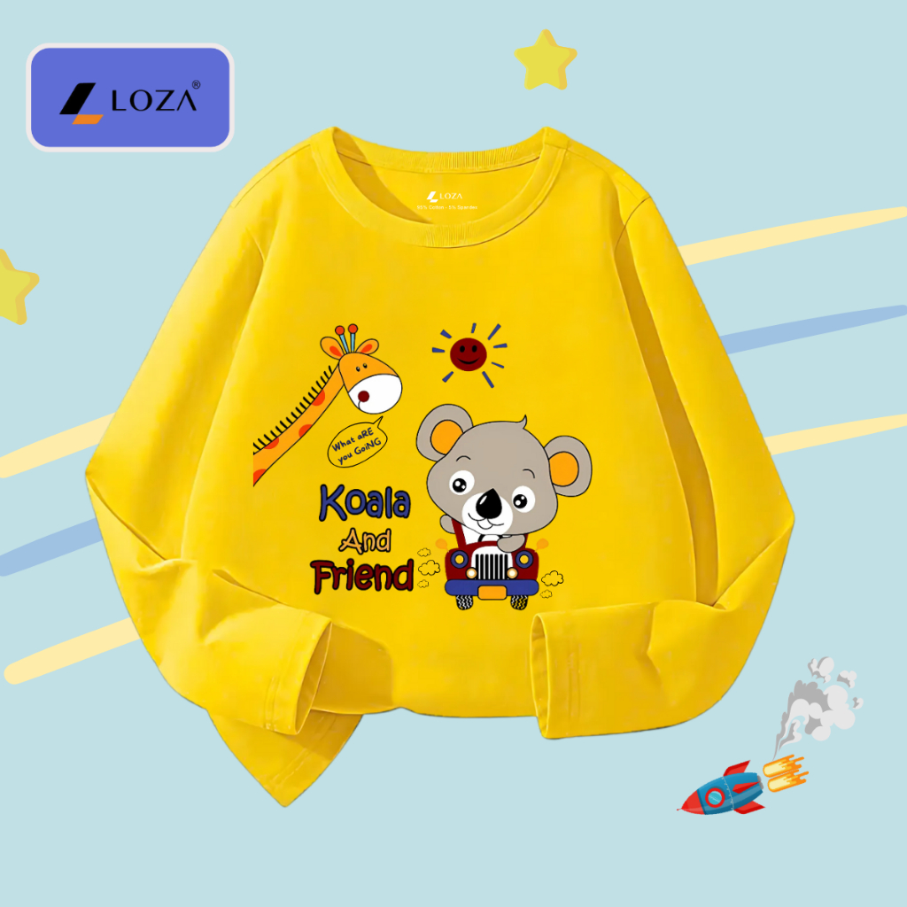 Áo thun dài tay bé trai in Koala and Friend - Loza Kids  KT3252_thumbnail_7