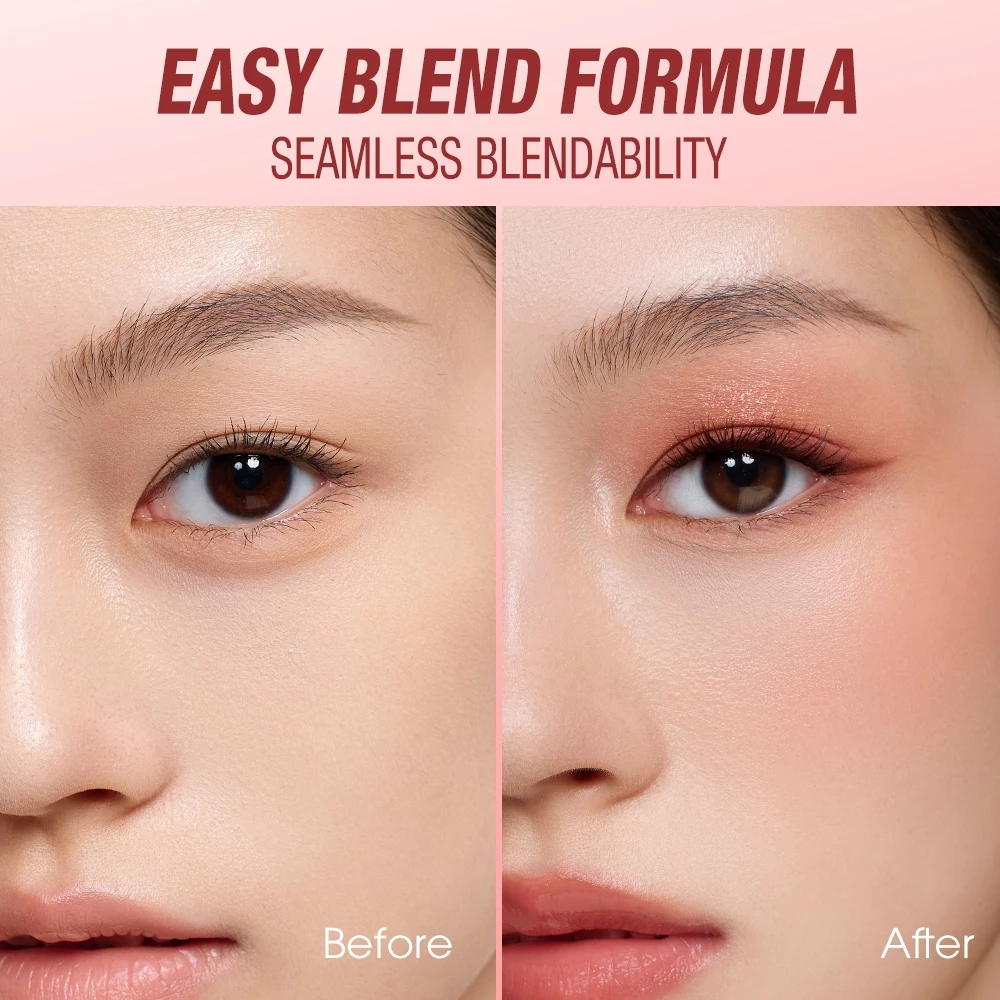 O.TWO.O Eyeshadow Palette Luxurious Dazzling 4 Colors Highly Pigmented Shimmer Matte Long-lasting Eye Makeup_thumbnail_5