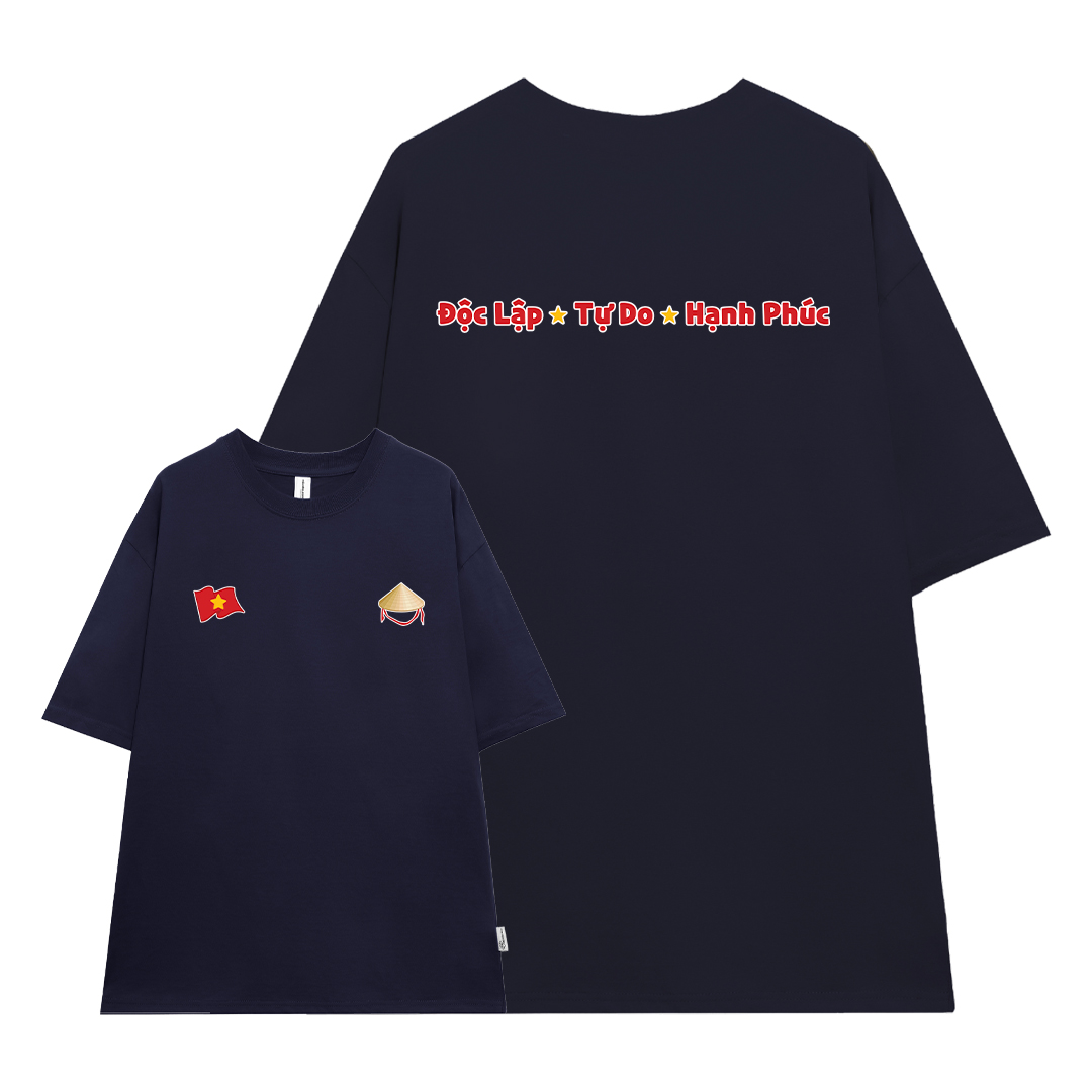 Áo thun Việt Nam tôi yêu form rộng 2212 Miucho cổ tròn vải cotton 4c 220gsm thoáng mát in mix_thumbnail_10