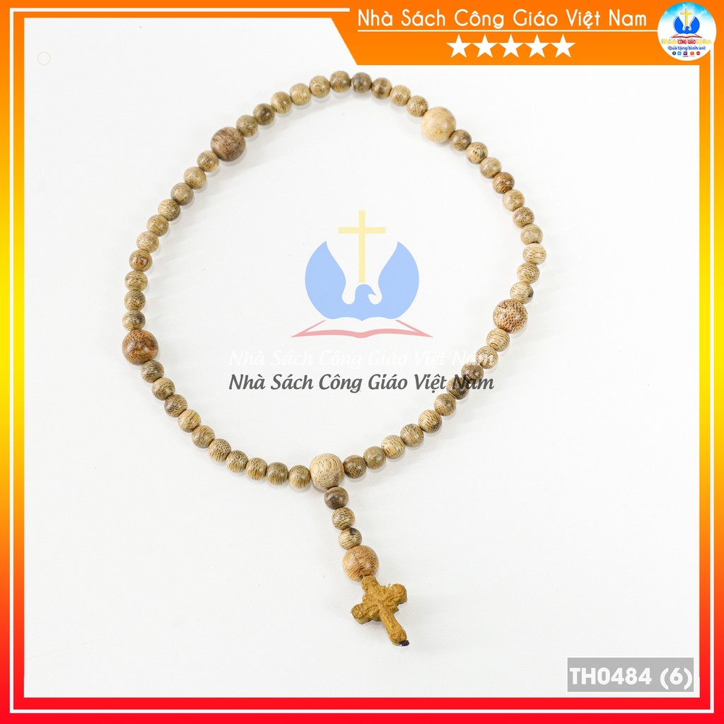 Tràng chuỗi Mân Côi 50 hạt trầm núi tốt già tuổi 8ly mix 10ly NS163 Quà tặng Công Giáo, GIÁNG SINH, sinh nhật - TH0484_thumbnail_2