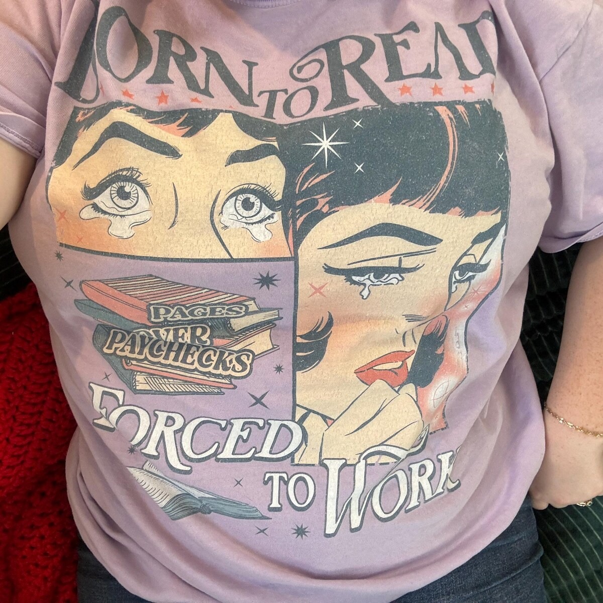 Story Lover Comfort Tee • Washed Vintage Look • Cute Aesthetic Reading Shirt_thumbnail_4