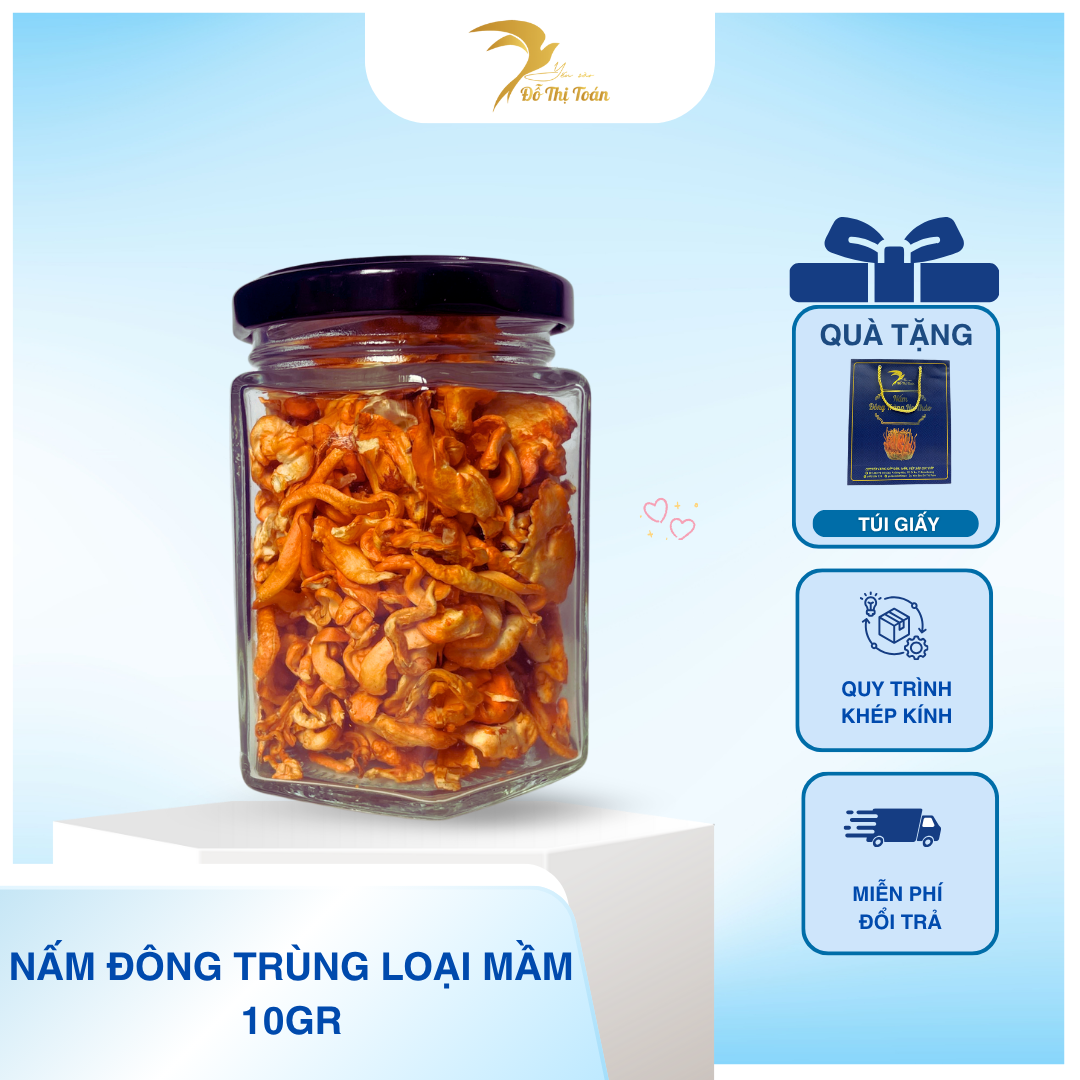 [D1] NẤM ĐÔNG TRÙNG HẠ THẢO LOẠI MẦM- HŨ10GR