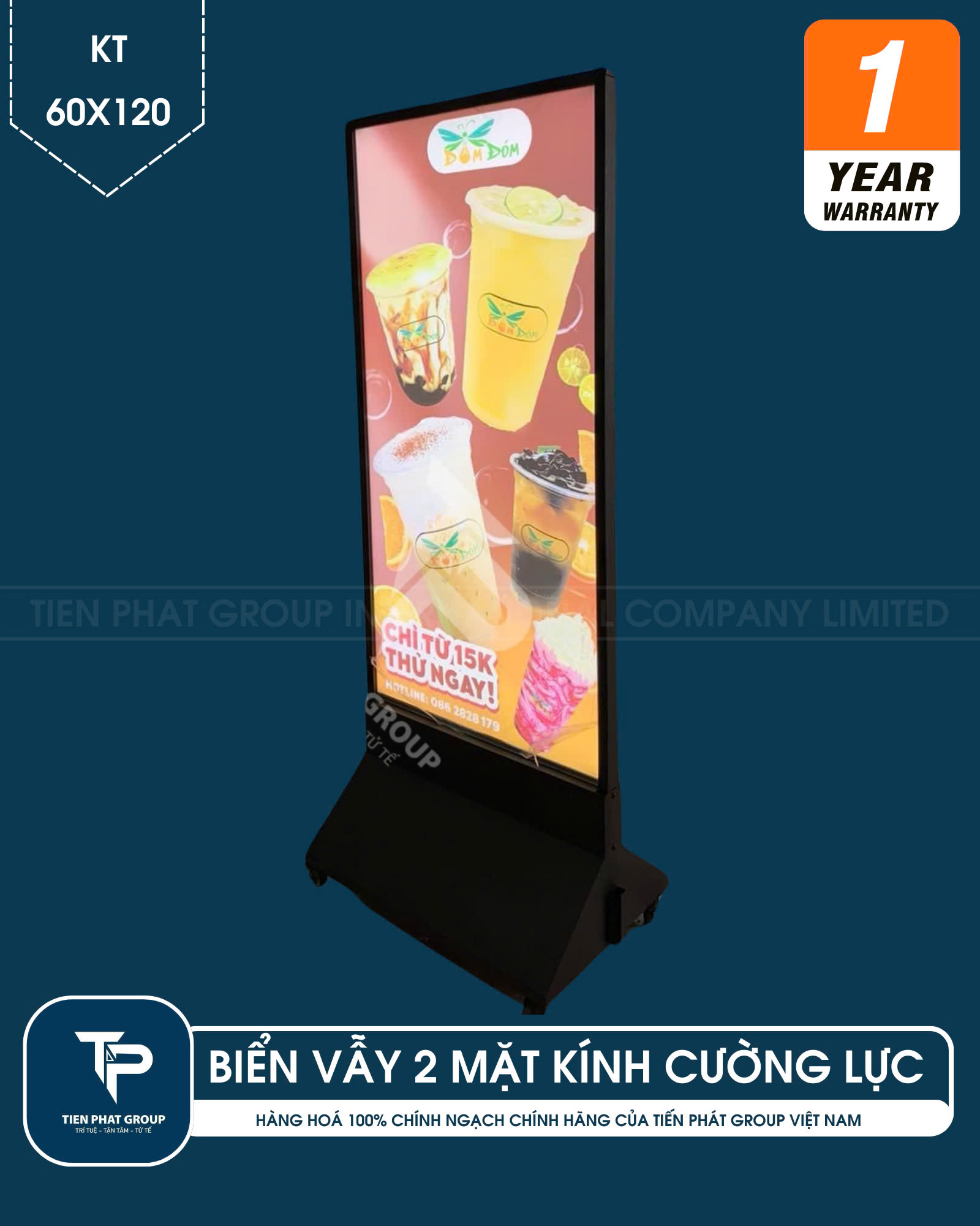 HỘP ĐÈN 60X90 HAI MẶT KÍNH