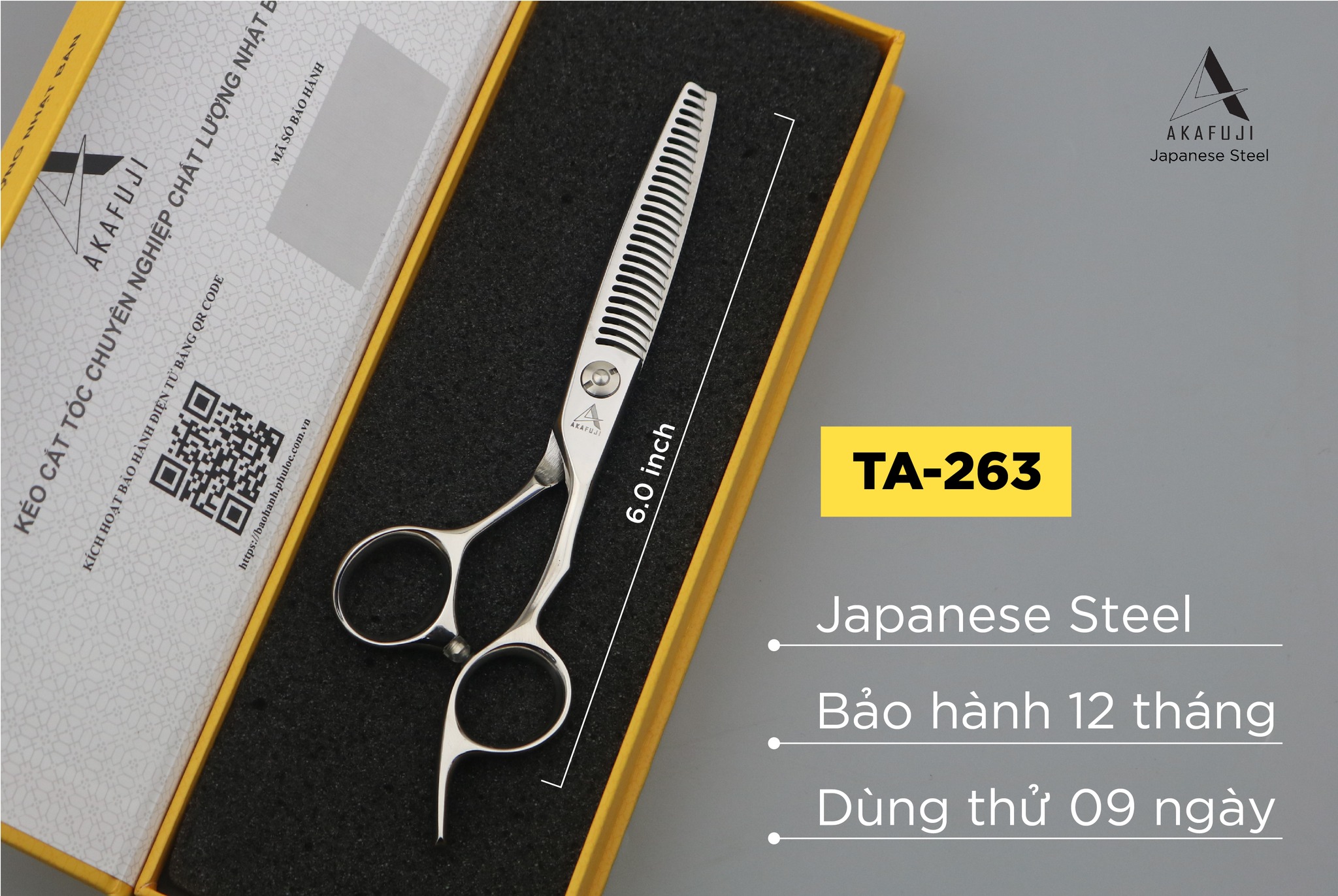 Kéo tỉa tóc Viko AKAFUJI TA263 - bảo hành 1 năm_thumbnail_2