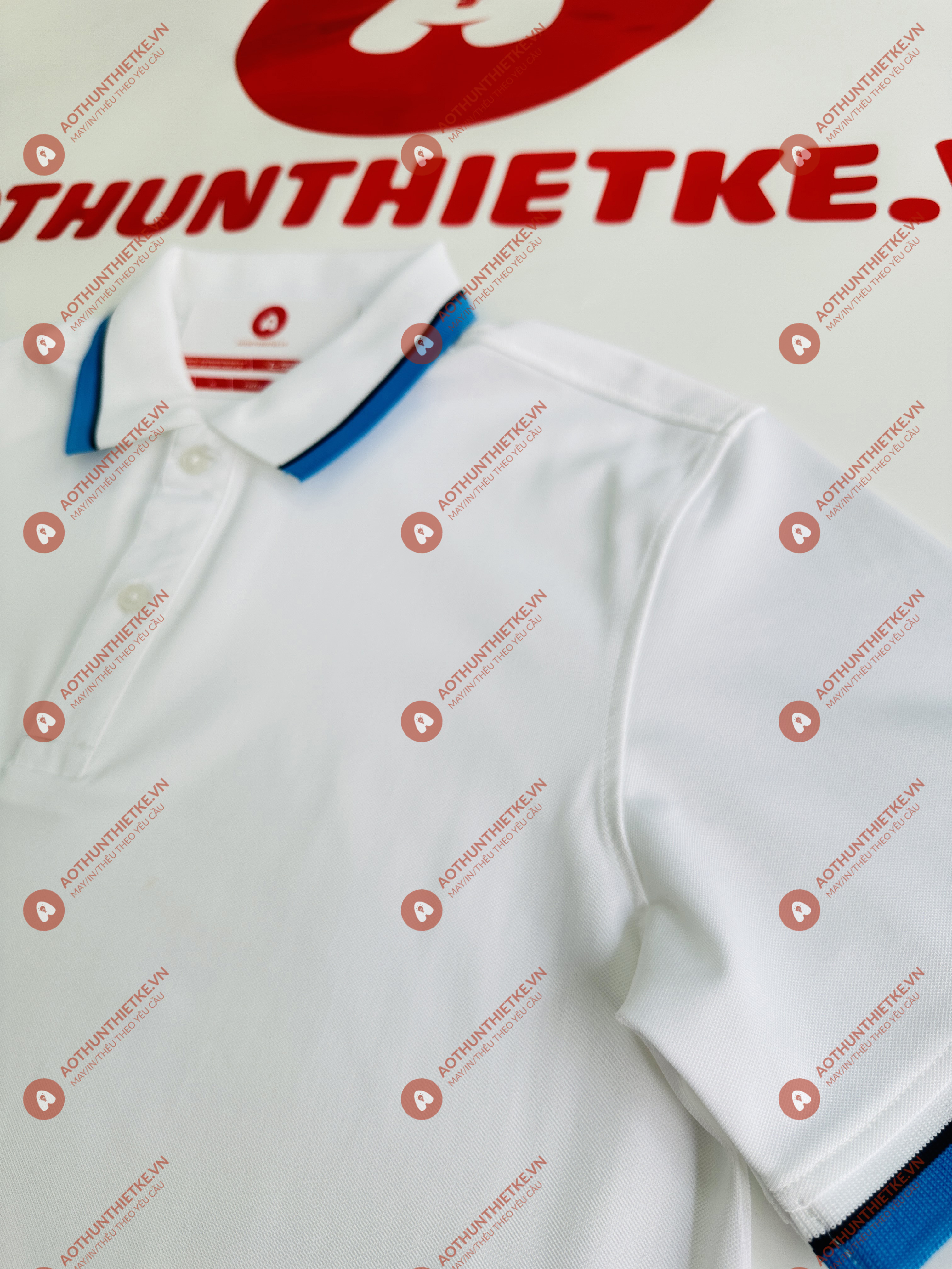 Áo Đồng Phục Polo 2 Sọc Trắng Ya_thumbnail_1