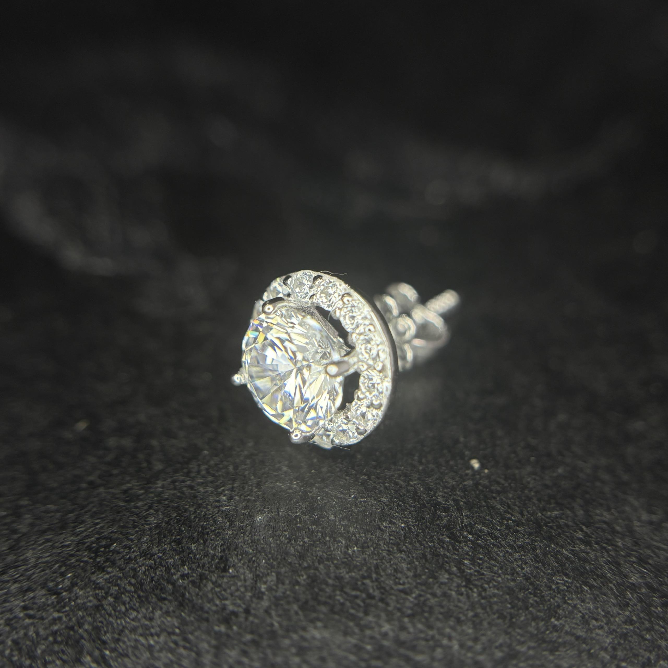 Khuyên kiểu bạc xi bạch kim đá tấm size 8_thumbnail_2