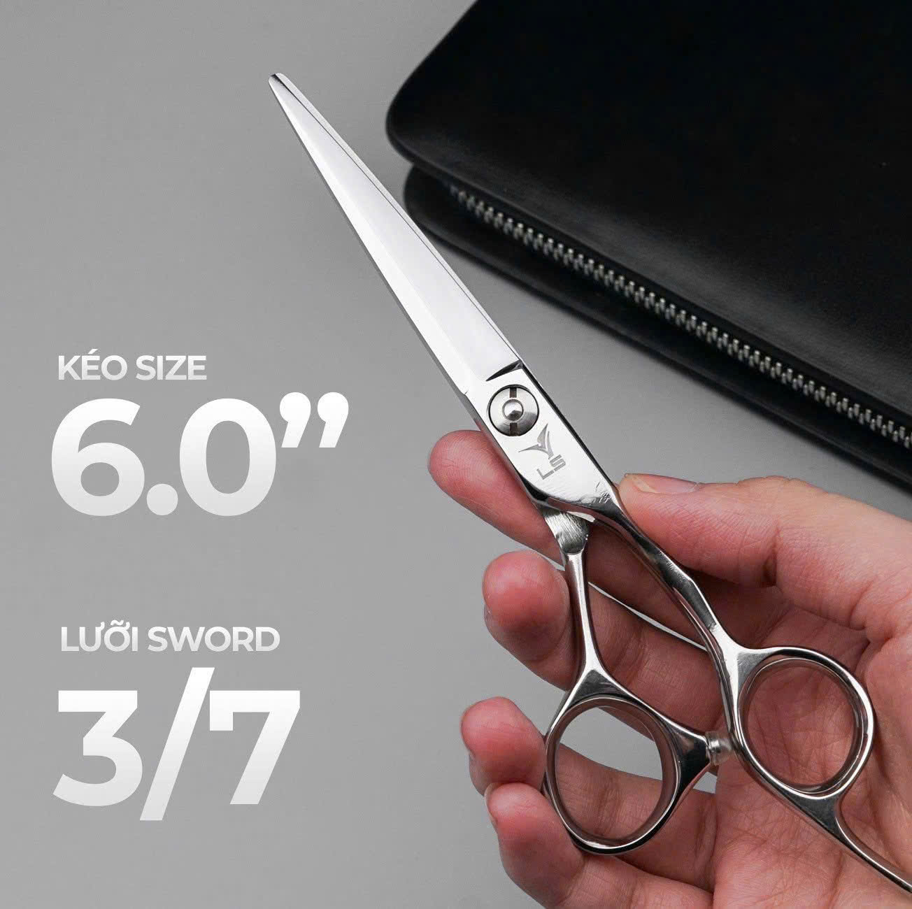 Kéo cắt tóc Viko LS BC60 size 6 inches bảo hành 2 năm_thumbnail_3