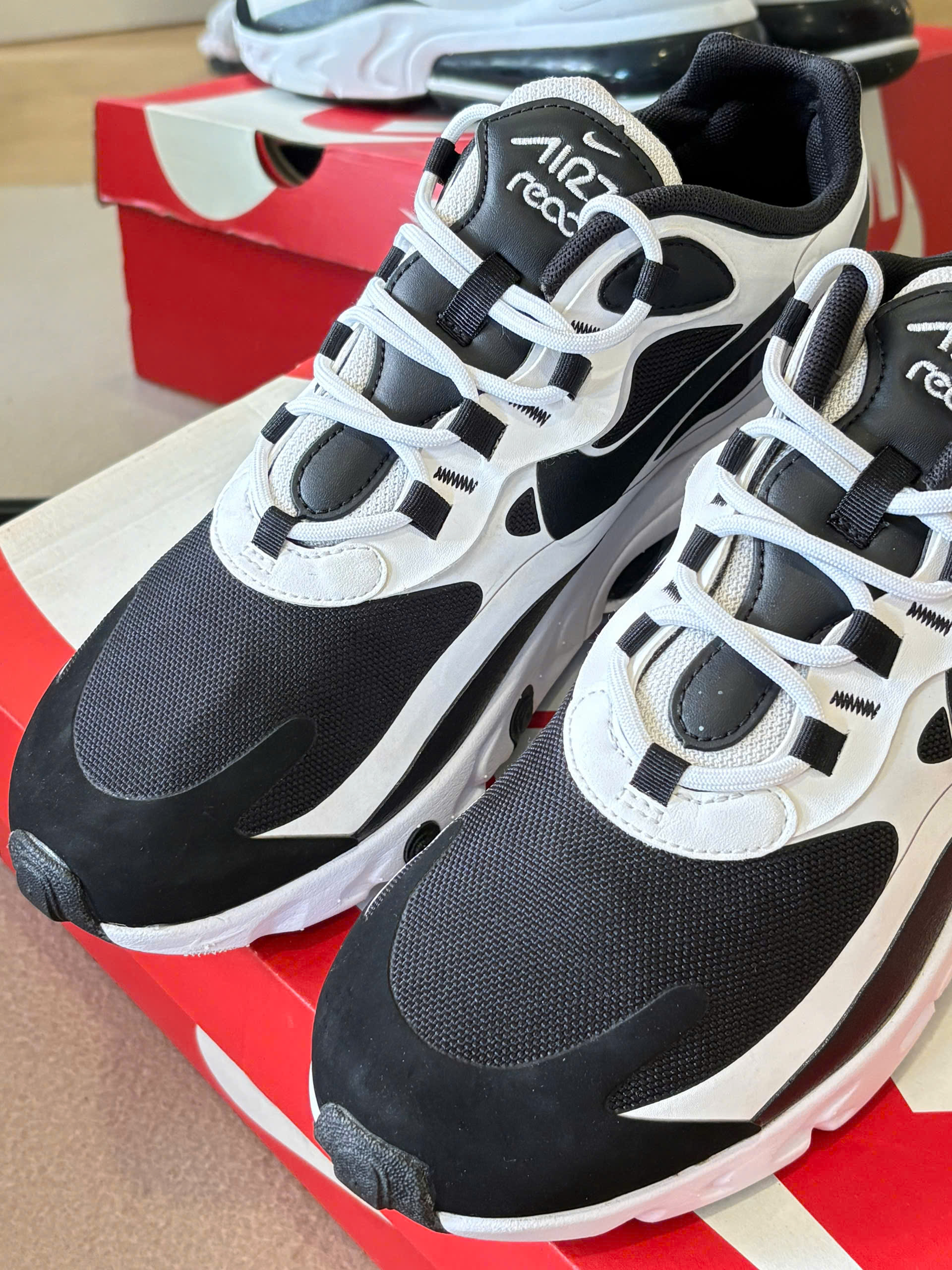 Nike Air Max 270 React Summite White Core Black Shoes CT1646-100_thumbnail_6