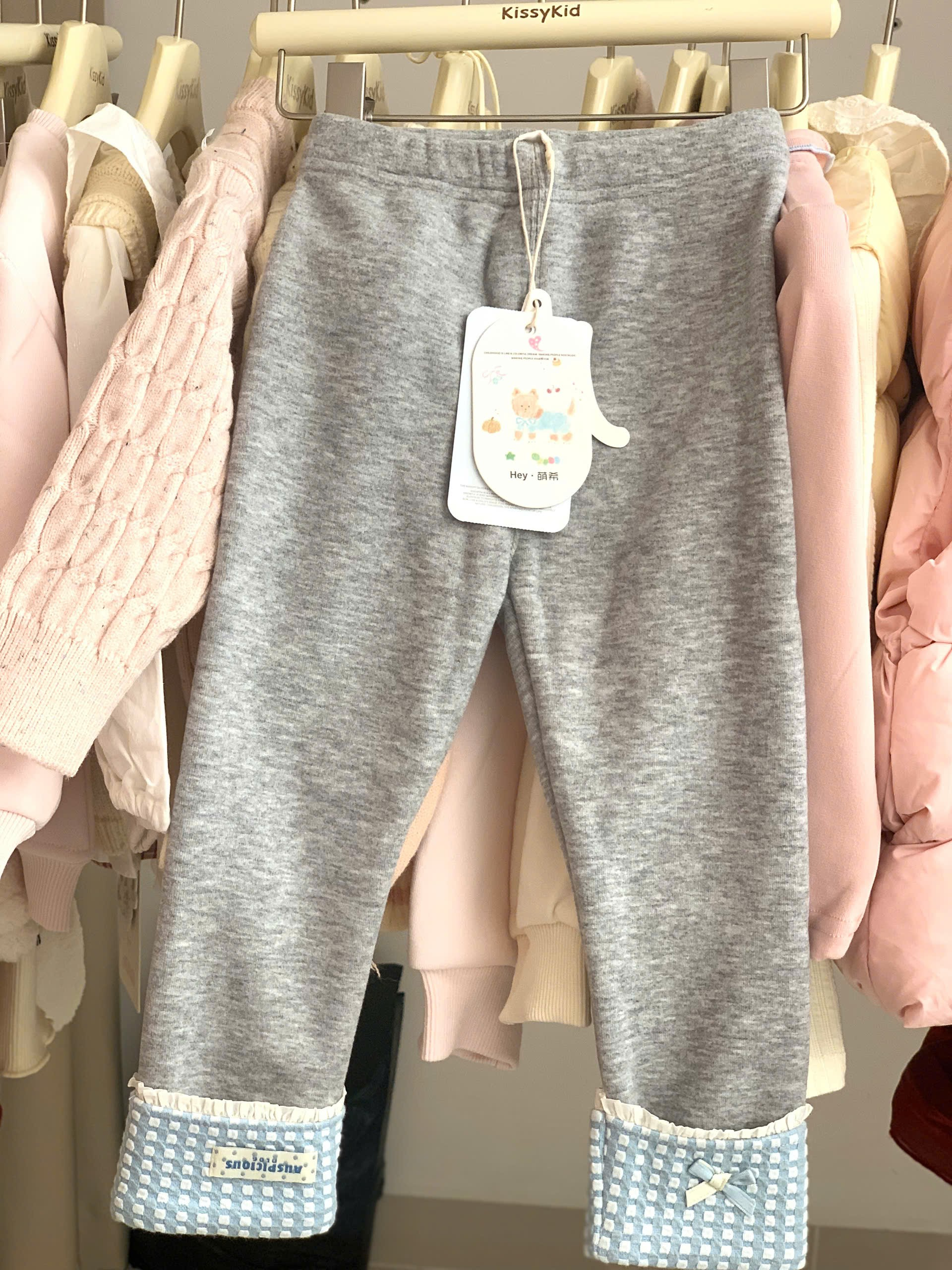 (Q158) Quần Legging lót lông màu xám Mingxing_thumbnail_0