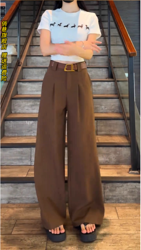 Quần Ống Rộng Công Sở Nữ – Kèm Thắt Lưng_thumbnail_3