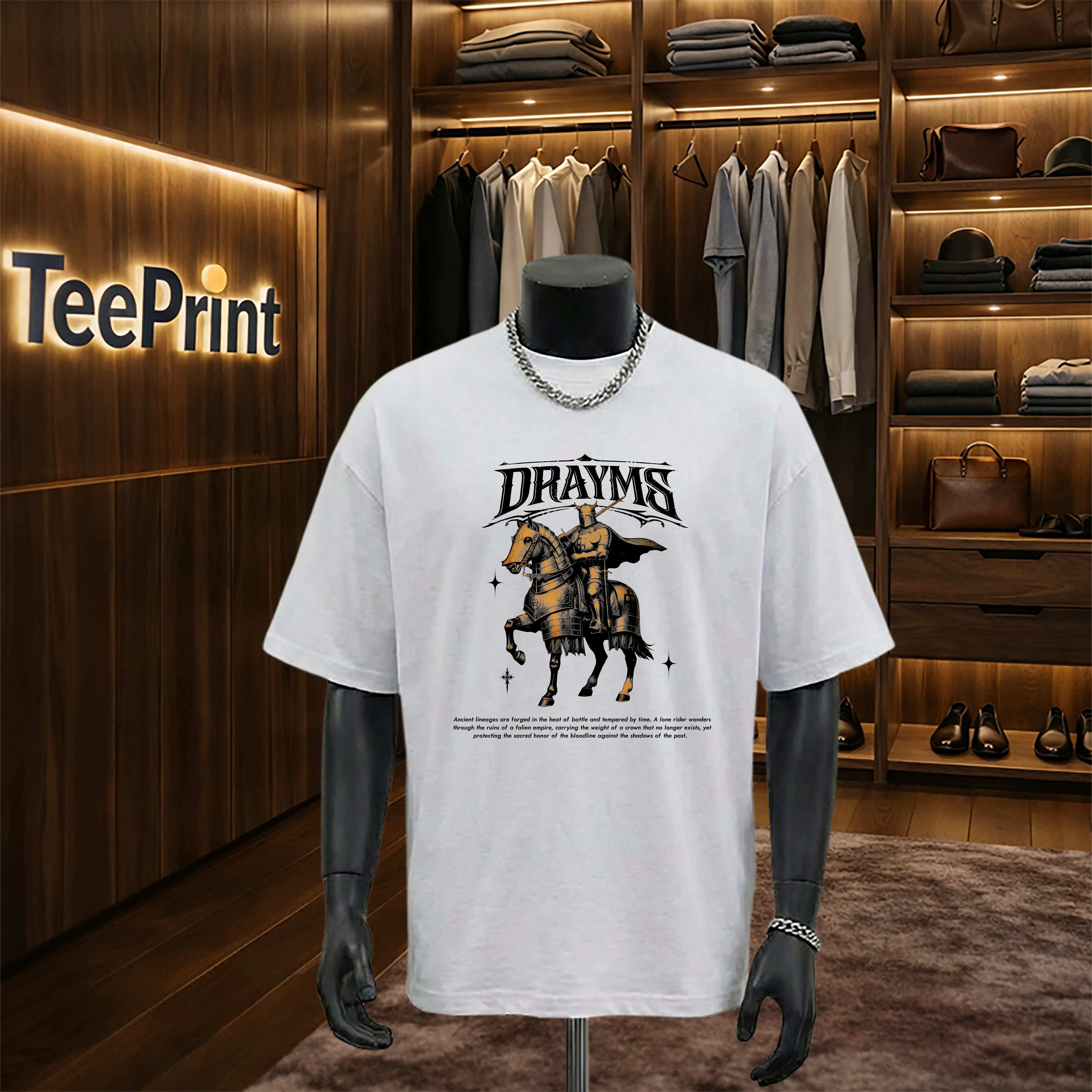 Áo thun nam form rộng classic style TeePrint 3247_thumbnail_2