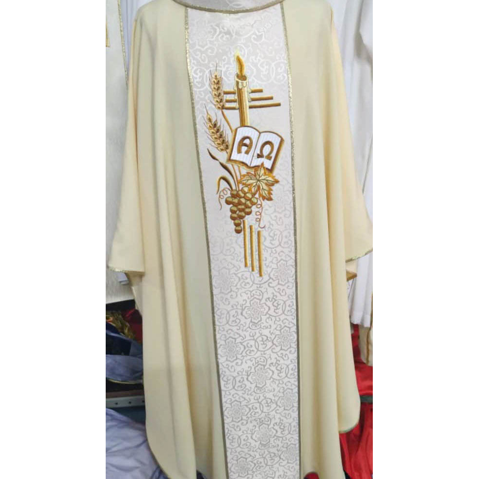 Áo lễ linh mục màu kem - Qùa tặng tân linh mục - Qùa tặng cha xứ