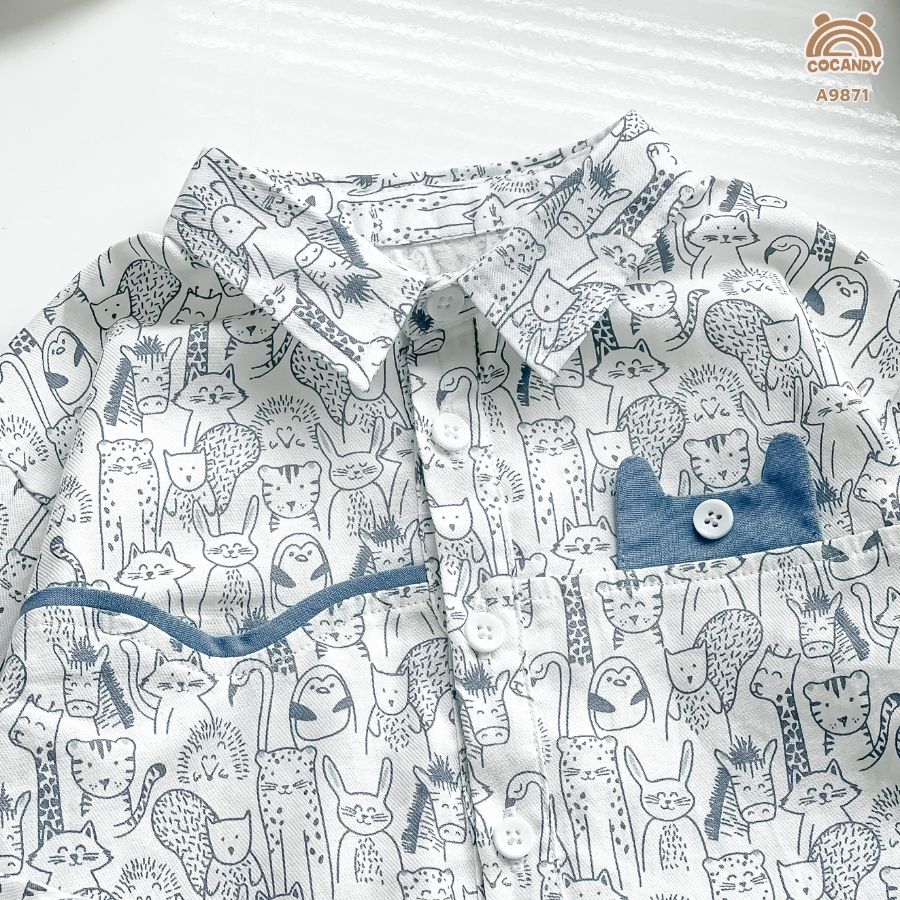 Áo dài TRẮNG họa tiết tree plok nẹp xanh_thumbnail_3