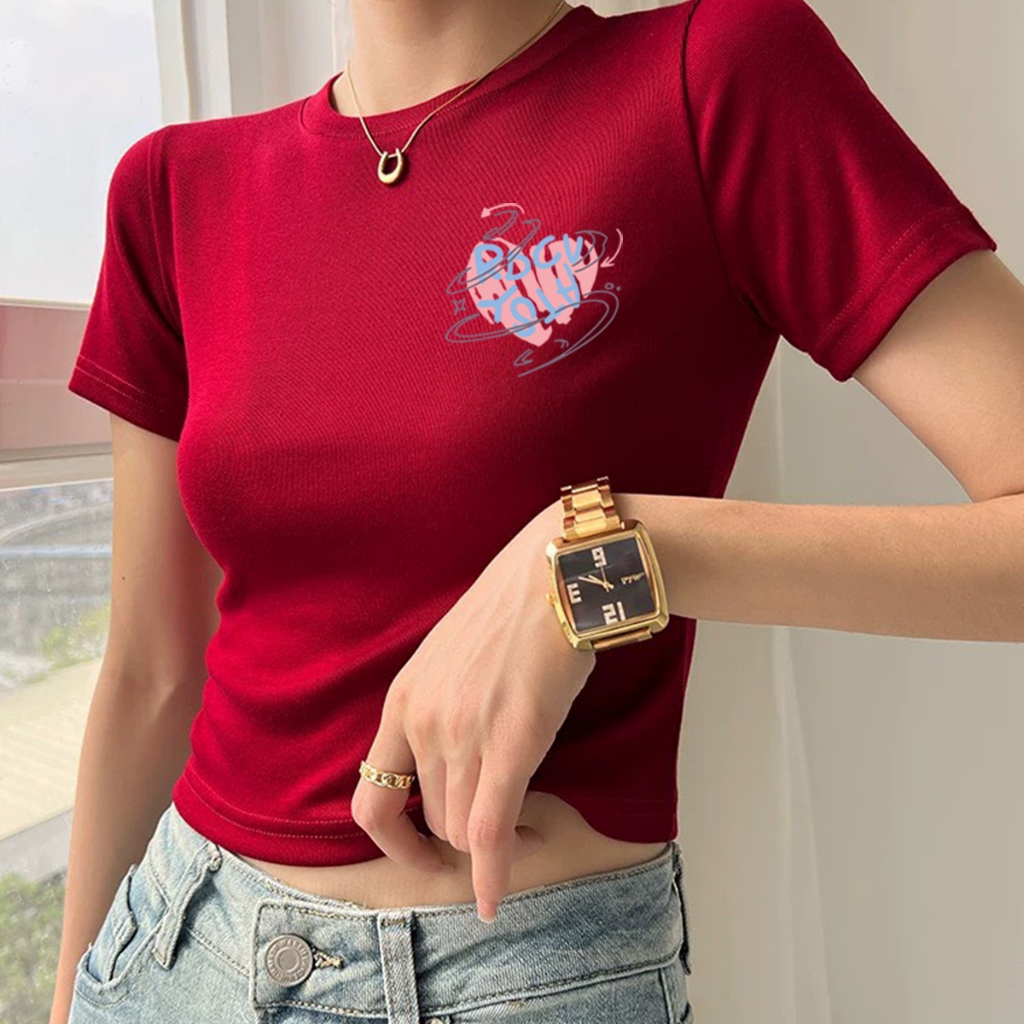 [Form Ôm] Áo croptop nữ in hình thời trang - Áo laptop nữ ôm body - Loza G0112_thumbnail_2