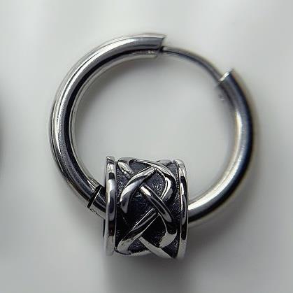khuyên vòng kiểu charm trụ vuông trống đồng cổ điển 12mm.