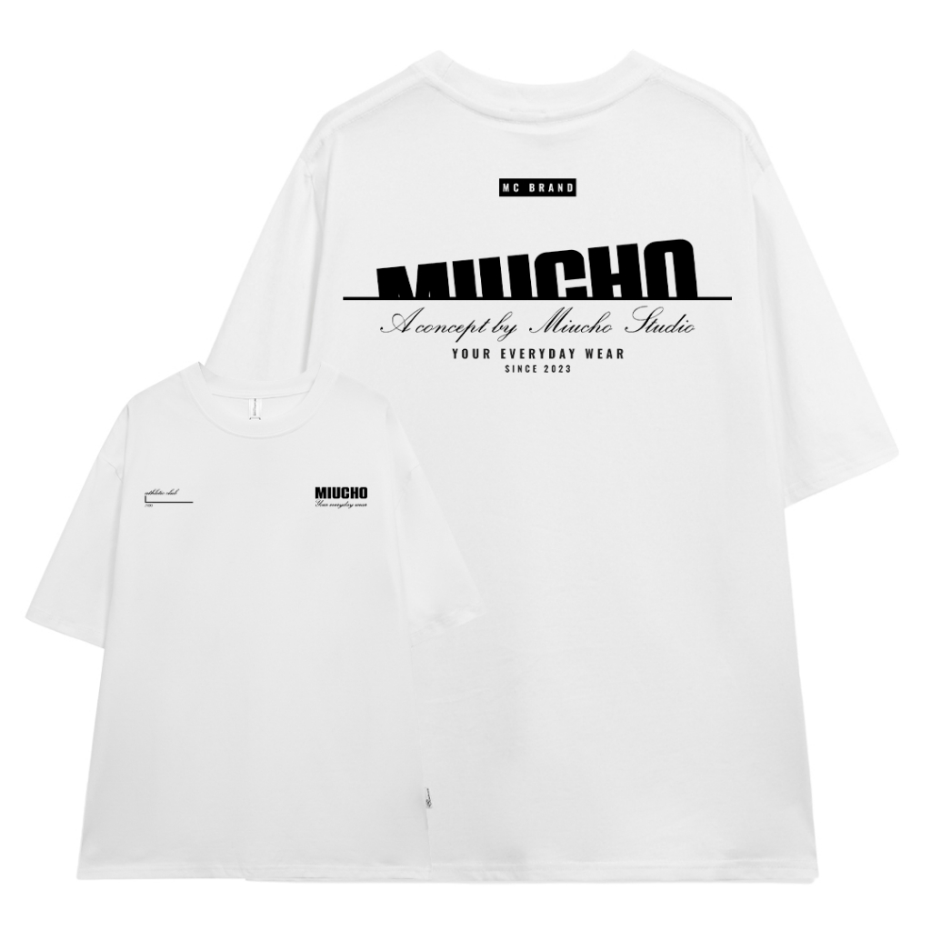 Áo thun nam form rộng ATD270 Miucho Man cotton cổ tròn in typography_thumbnail_0