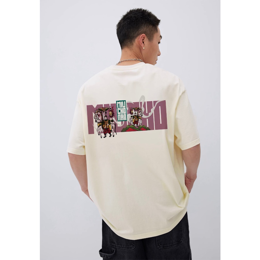 Áo thun nam form rộng 12 con giáp tuổi Ngọ ( tuổi ngựa) ATD444 Miucho Man cotton cổ tròn ingraphic_thumbnail_3