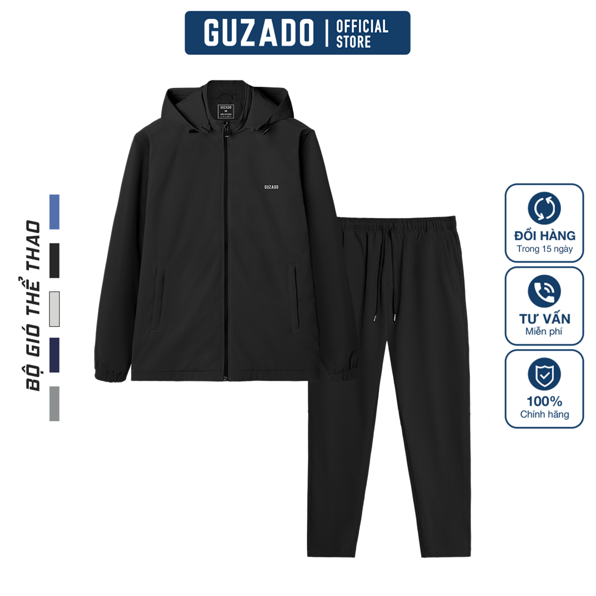 Bộ Quân Áo Khoác Gió GUZADO Cao Cấp Chắn Gió BGD02_thumbnail_5