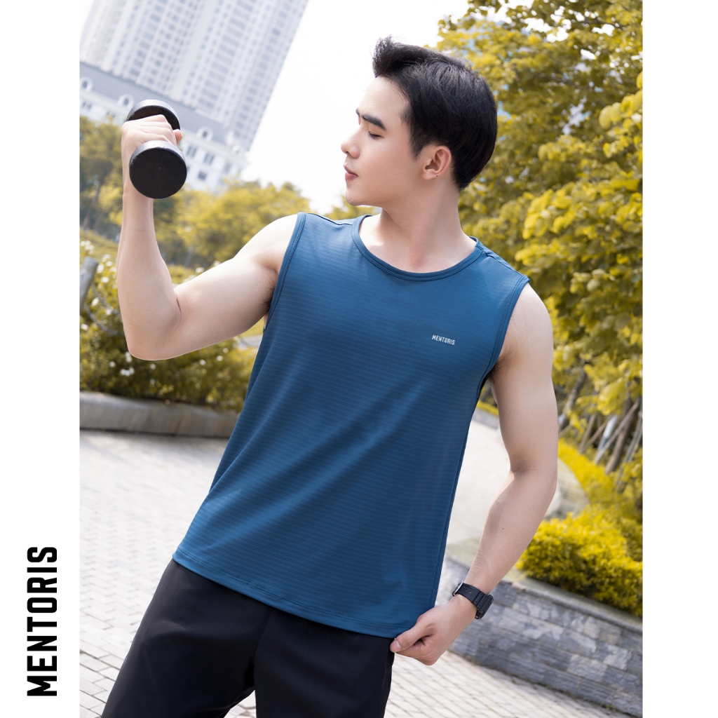 Áo thun ba lỗ nam Mentoris thiết kế đơn giản trẻ trung năng động,tanktop chất liệu coolmax thoáng mát MTT01_thumbnail_7