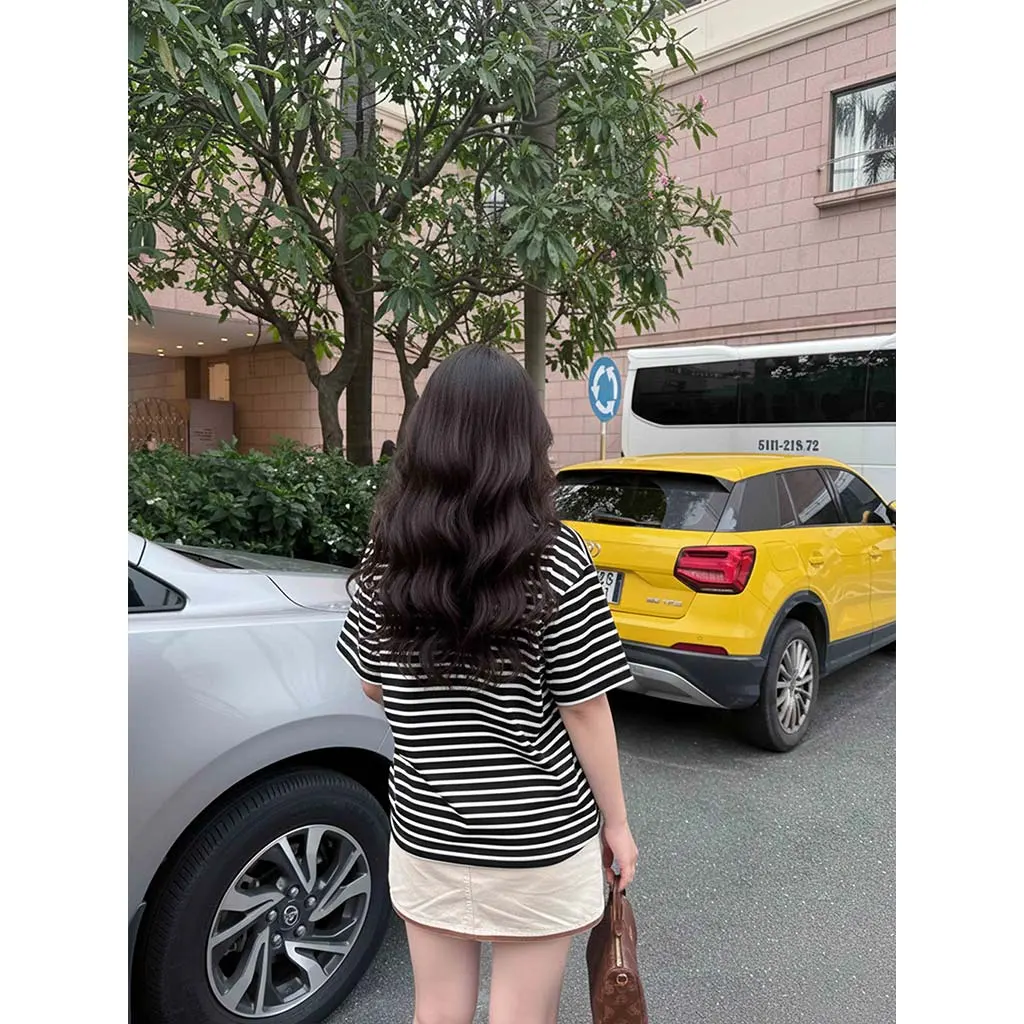 Áo thun form boxy Miucho vải thun rib thoáng mát tay dài cổ tròn kẻ sọc mix màu AT00057_thumbnail_3