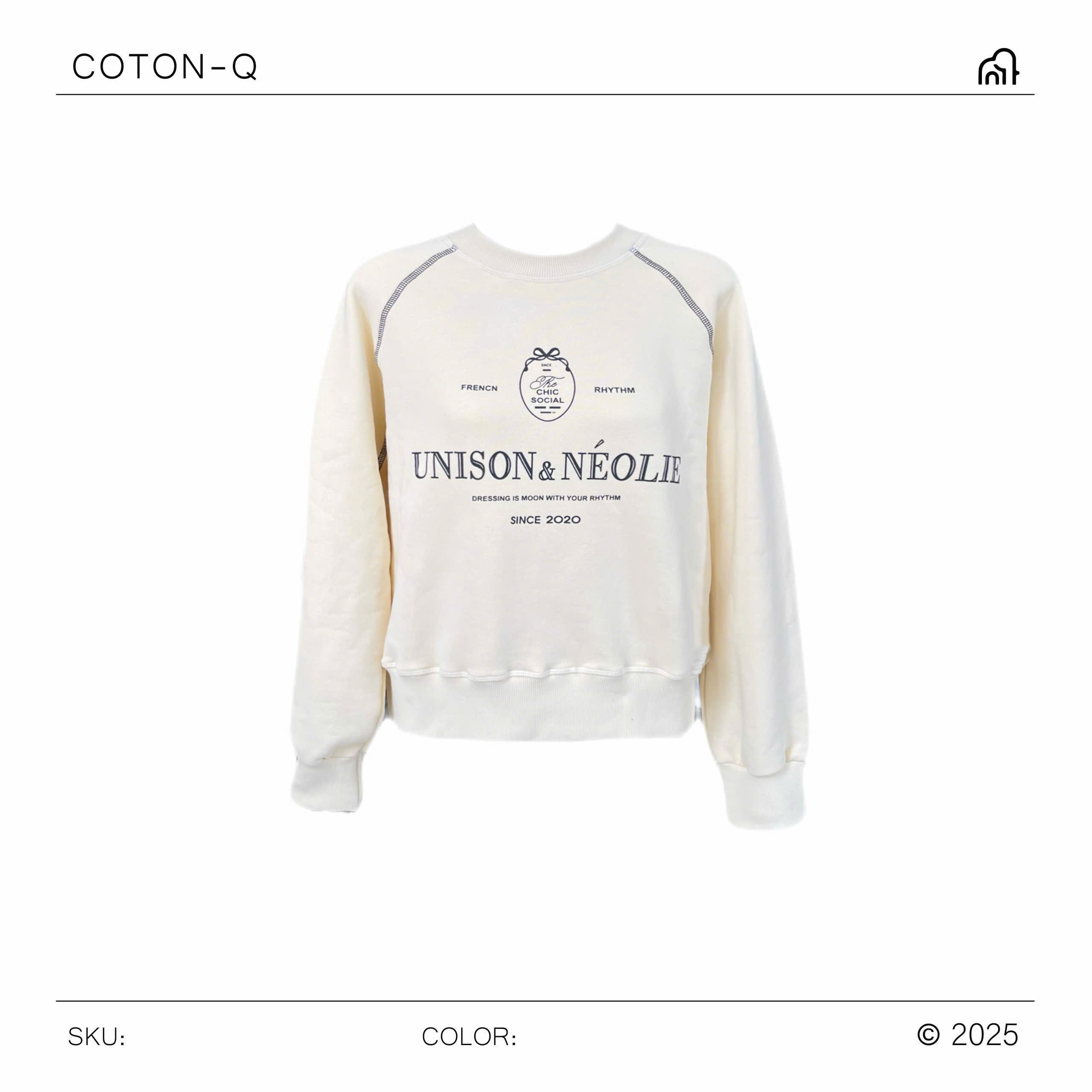 HA505 Áo sweater in chữ ( XANH ĐENN )