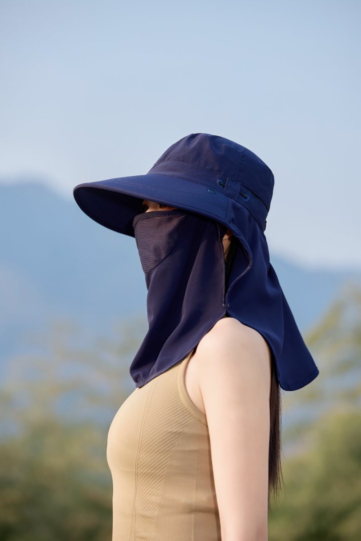 Mũ bucket Golf Hàn Quốc có che gáy & che mặt dành cho nữ HZ2515_thumbnail_7