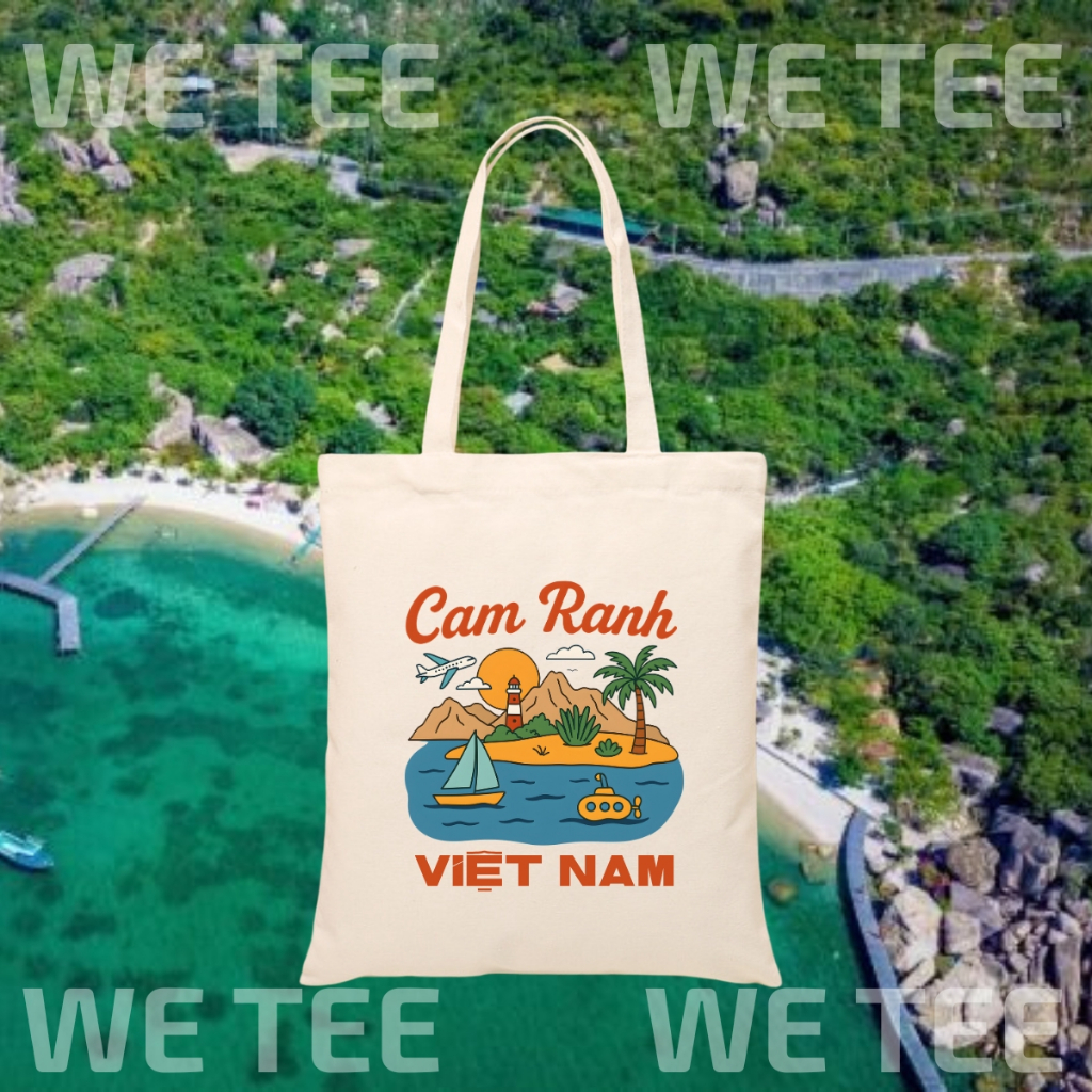 Túi tote vải canvas du lịch Việt Nam có khoá kéo và ngăn phụ, đi chơi du lịch - 𝐖𝐞 𝐓𝐞𝐞 TOTE09_thumbnail_13