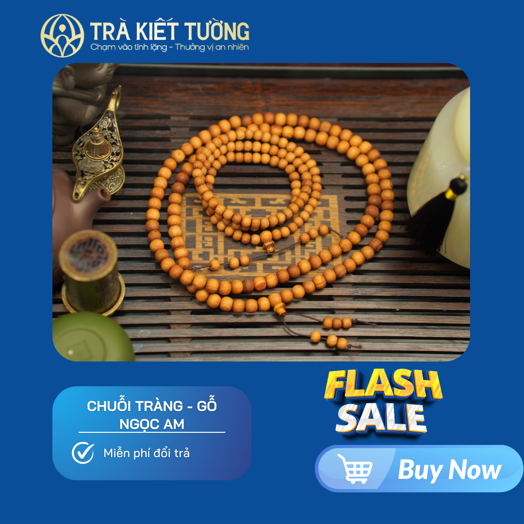 CHUỖI TRÀNG 108 HẠT GỖ NGỌC AM