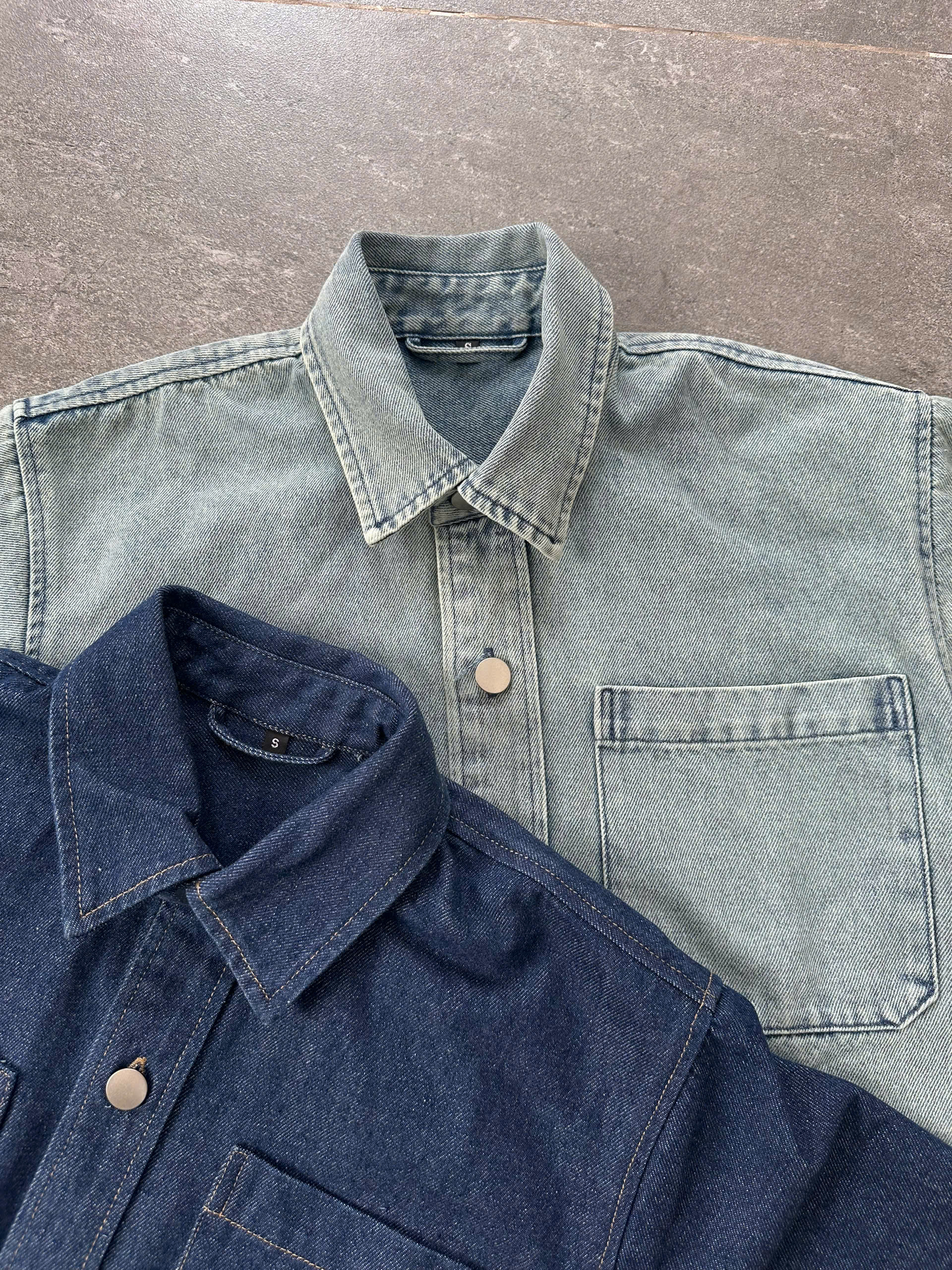 Short Sleeve Denim Shirt_thumbnail_5