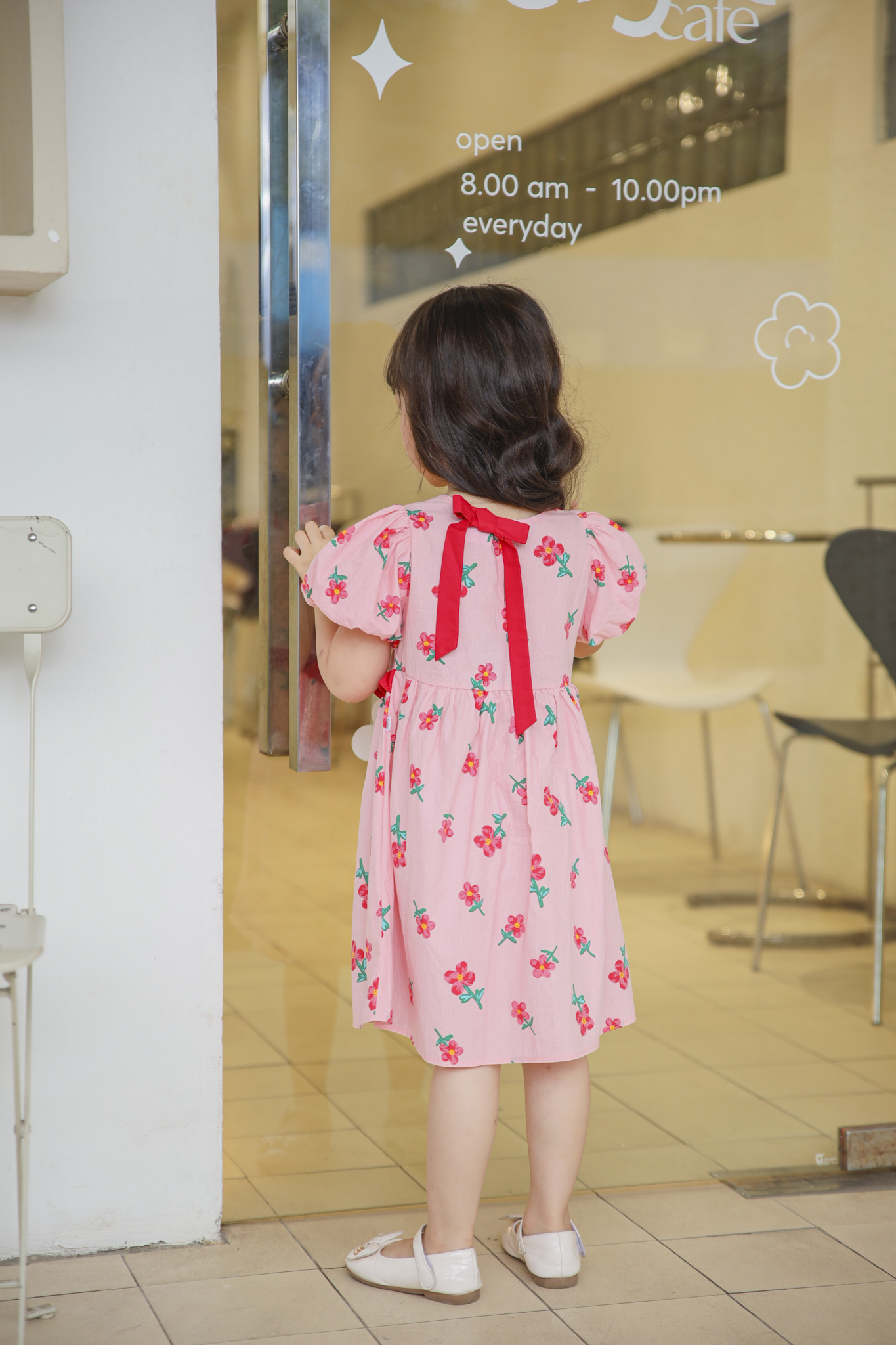 Váy babydoll phối bèo, nơ sau gáy_thumbnail_4