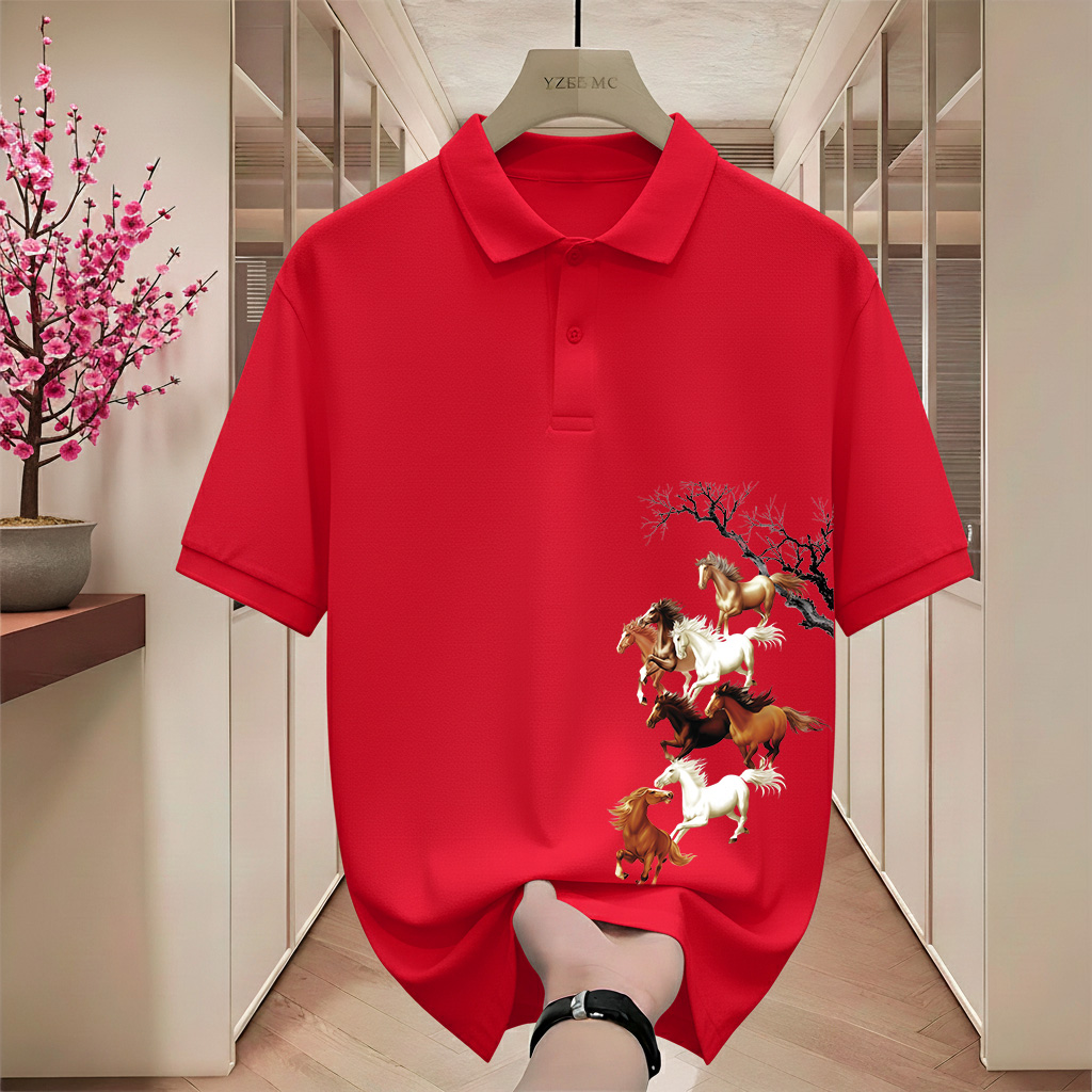 Áo polo Tết Bính Ngọ form vừa Miucho Iconic vải cá sấu thoáng mát dày dặn 2985_thumbnail_2