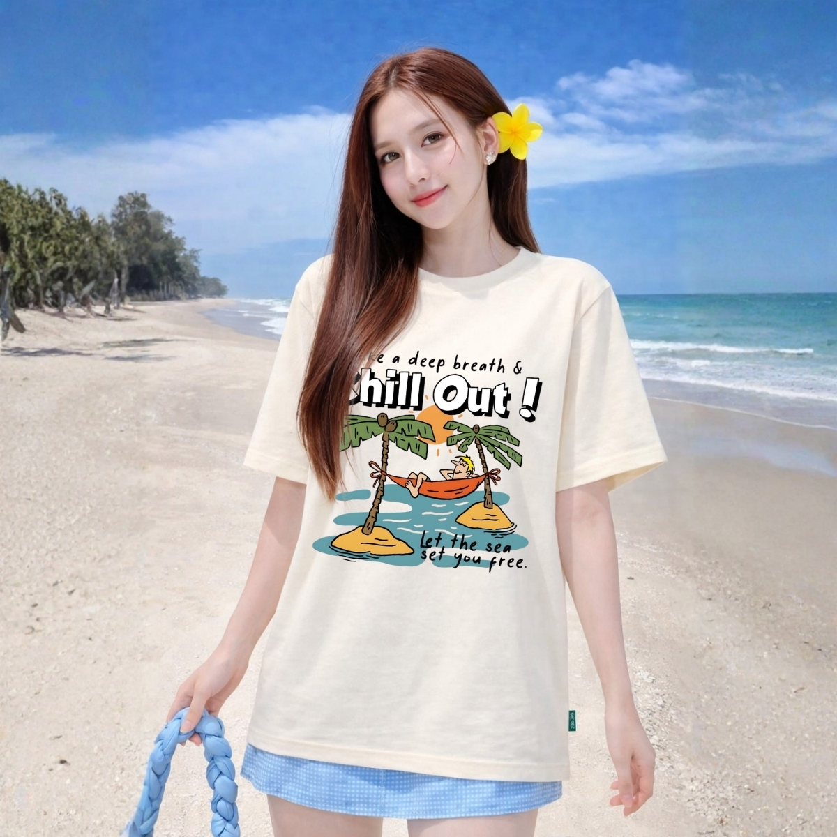 Áo thun unisex UX30 BST CÂY DỪA đi biển mùa hè dáng oversized Local brand WETEE - T050_thumbnail_16