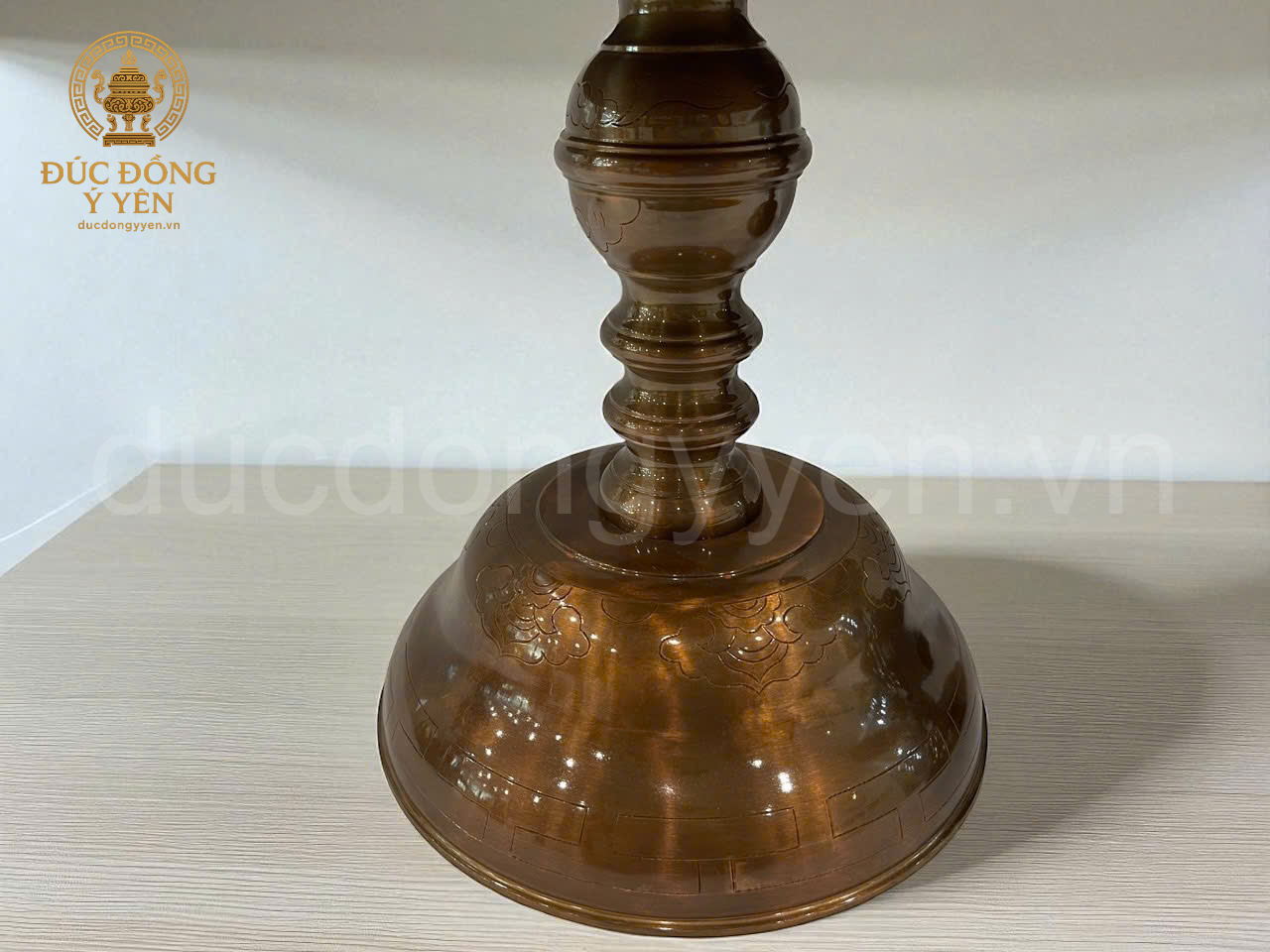 Bộ ngũ sự chạm hoa văn sòi đúc đồng đỏ_thumbnail_6