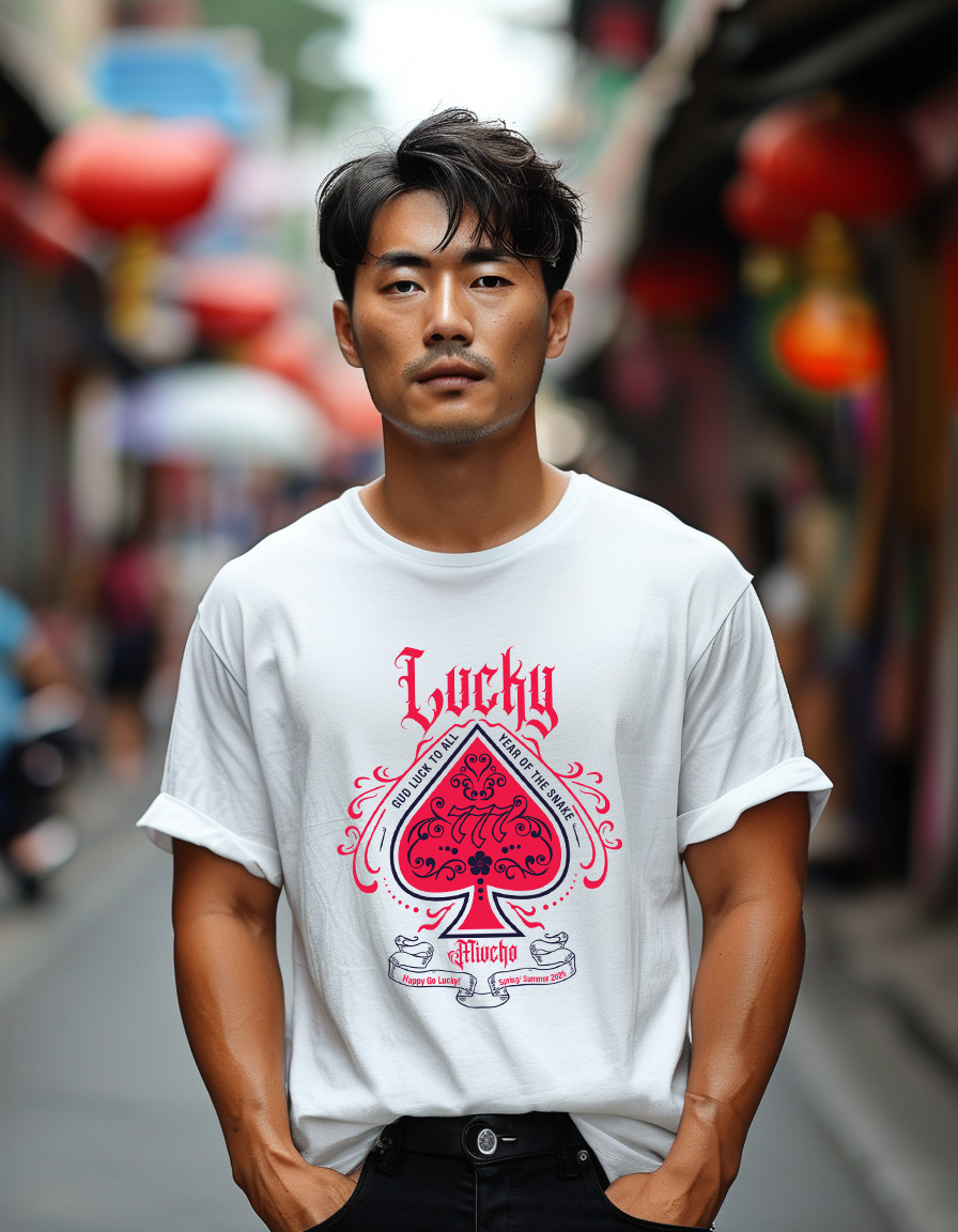 Áo phông tết form rộng cổ tròn vải cotton 4c co giãn thoáng mát 1830 Miucho Iconic in mix_thumbnail_5
