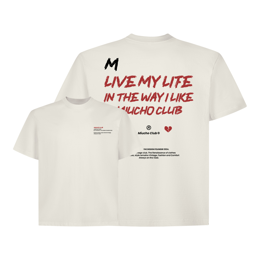 Áo phông nam form boxy vải 2C 250gsm AXD1610 Miucho Club Local Brand in mix_thumbnail_9