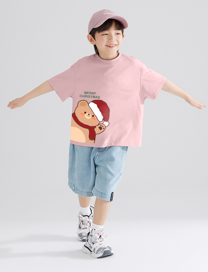 Áo thun bé trai giáng sinh noel form rộng vải cotton co giãn thoải mái AED1710 Miucho Kid in artwork_thumbnail_3