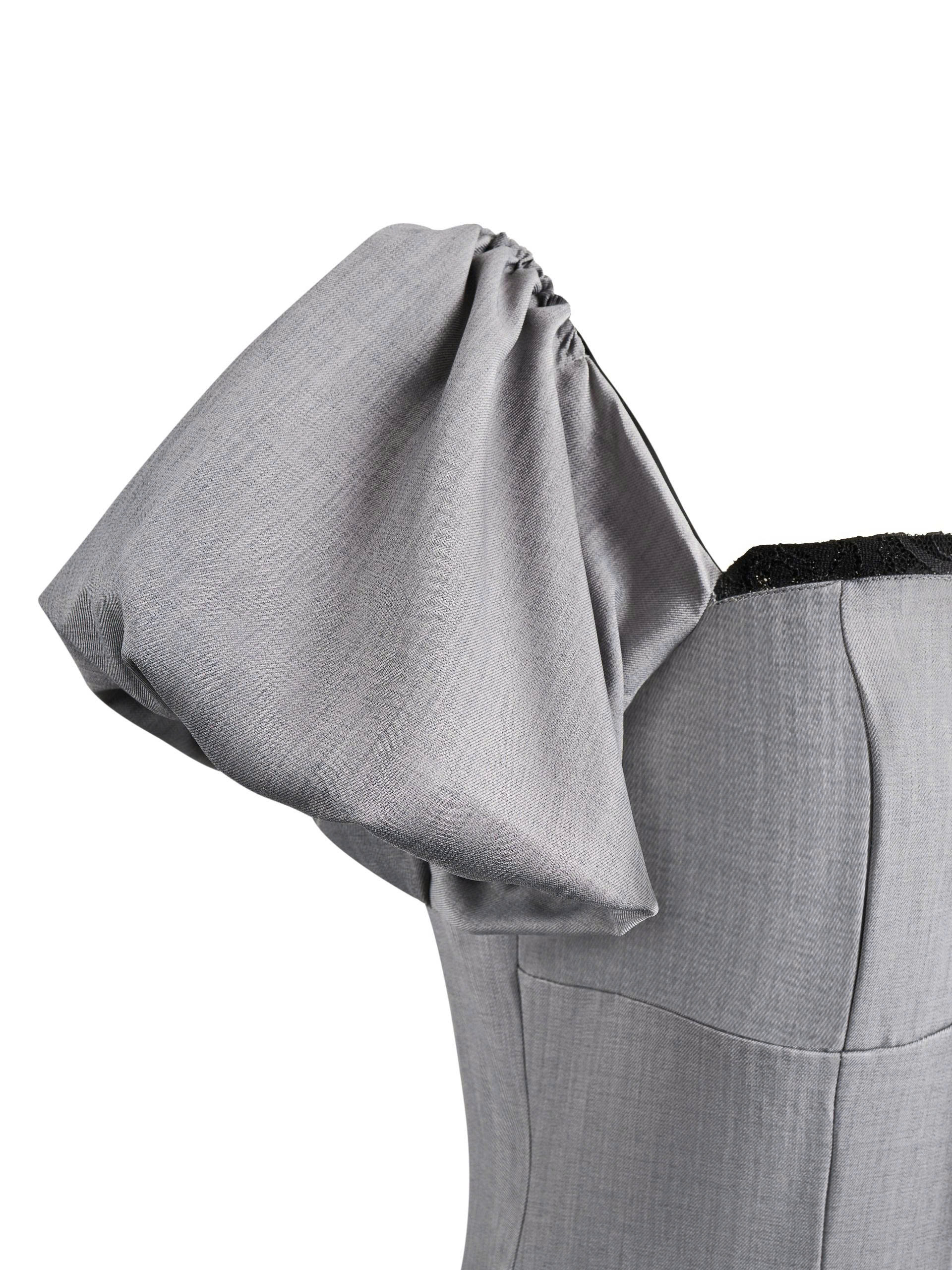 Đầm phồng tùng bí phối ren ngực bigsize DA170 dành cho nàng béo mập từ 55-95kg_thumbnail_5