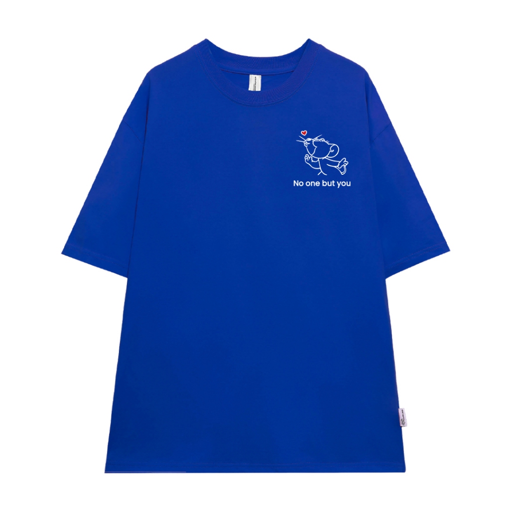 Áo thun couple form rộng cute hoạt hình unisex ATD1055 Miucho vải cotton tay lỡ cổ tròn in mix_thumbnail_11