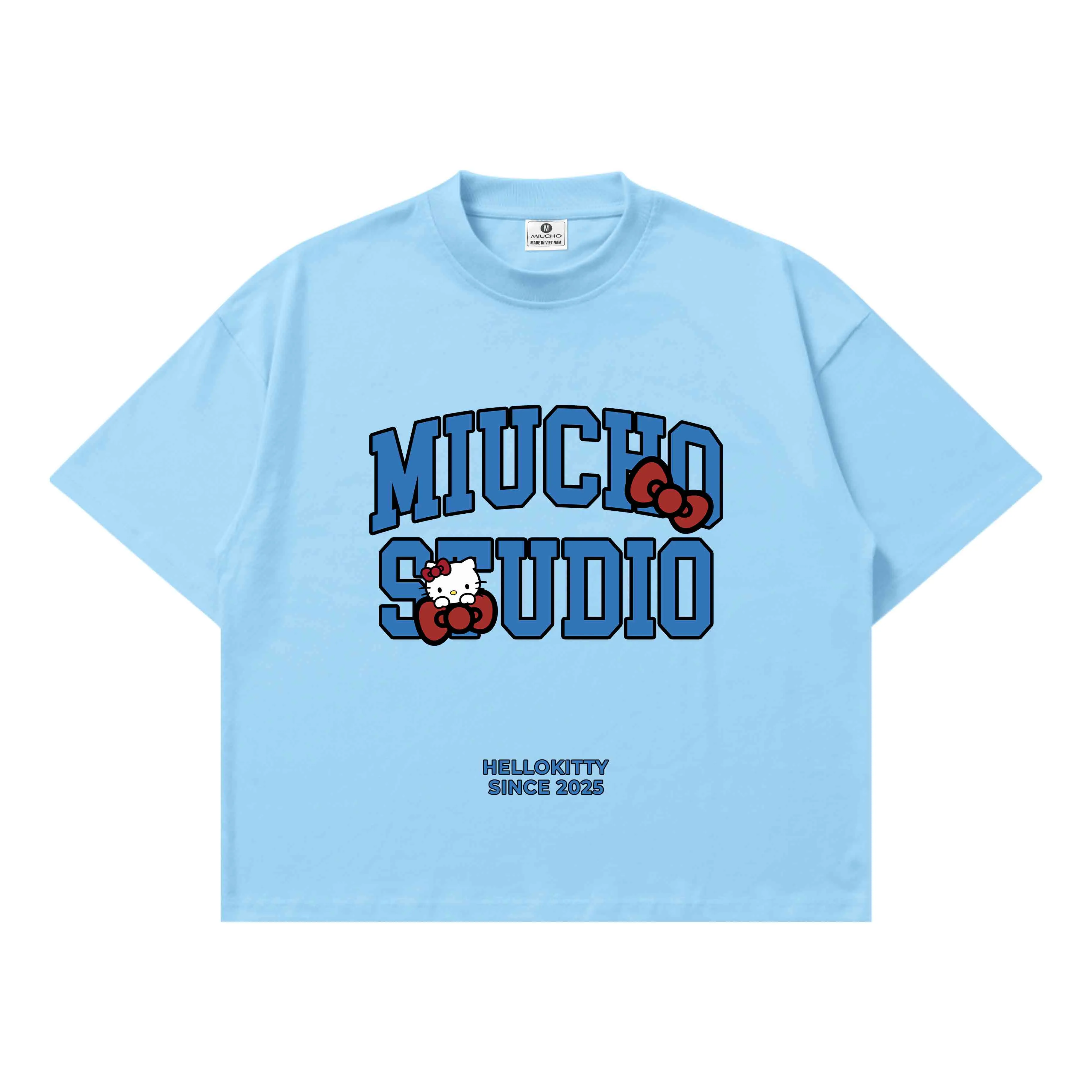 Áo thun boxy Miucho Studio chất vải thoáng mát mềm mại in chữ local brand hình Kitty nhiều màu 2803_thumbnail_15