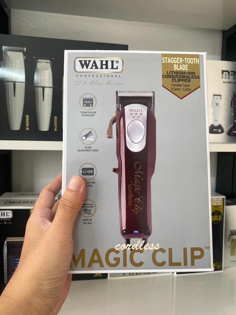Tông đơ cắt tóc Wahl Magic Cordless chính hãng, kích hoạt bảo hành điện tử