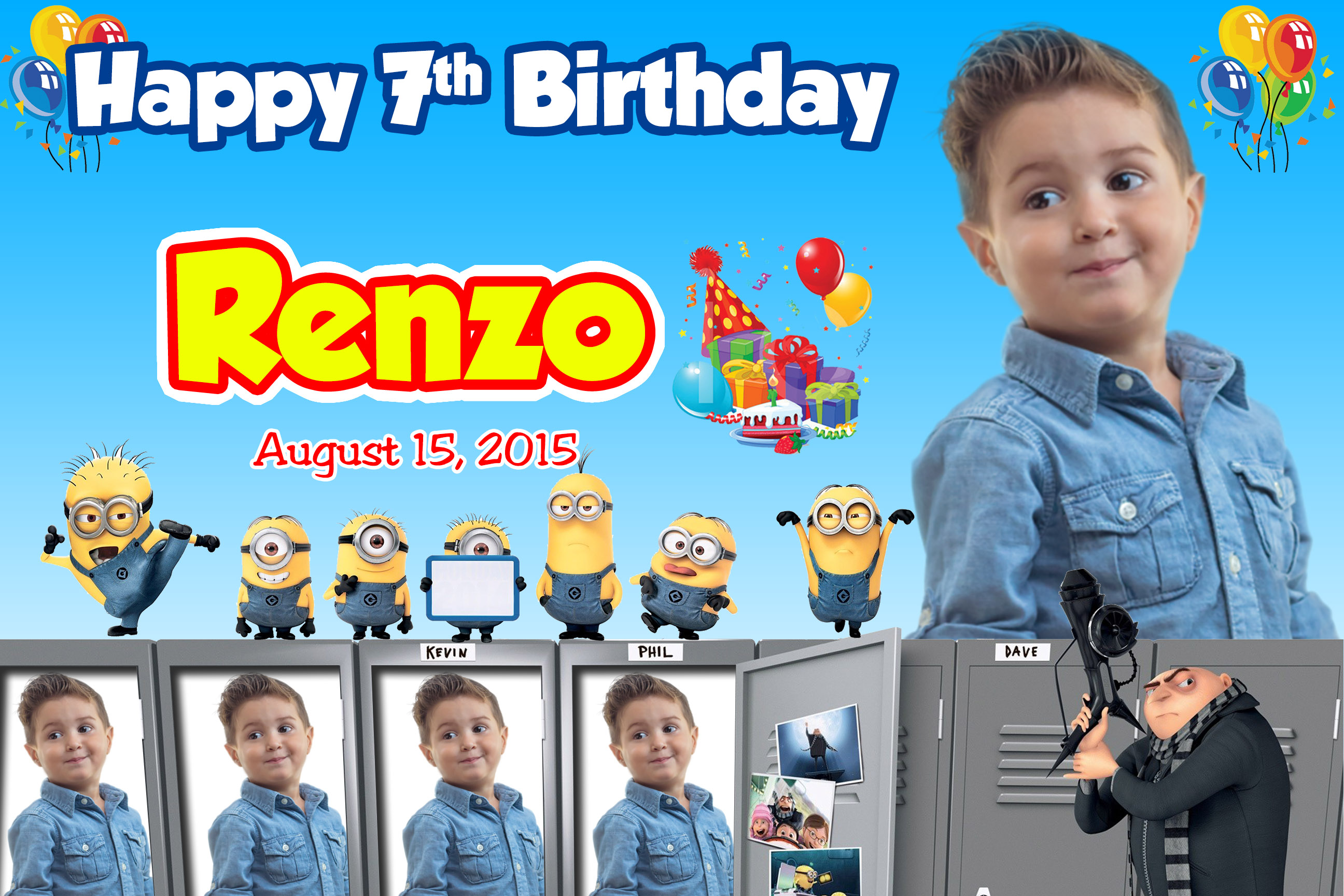 Minions Theme Birthday Tarp_thumbnail_4
