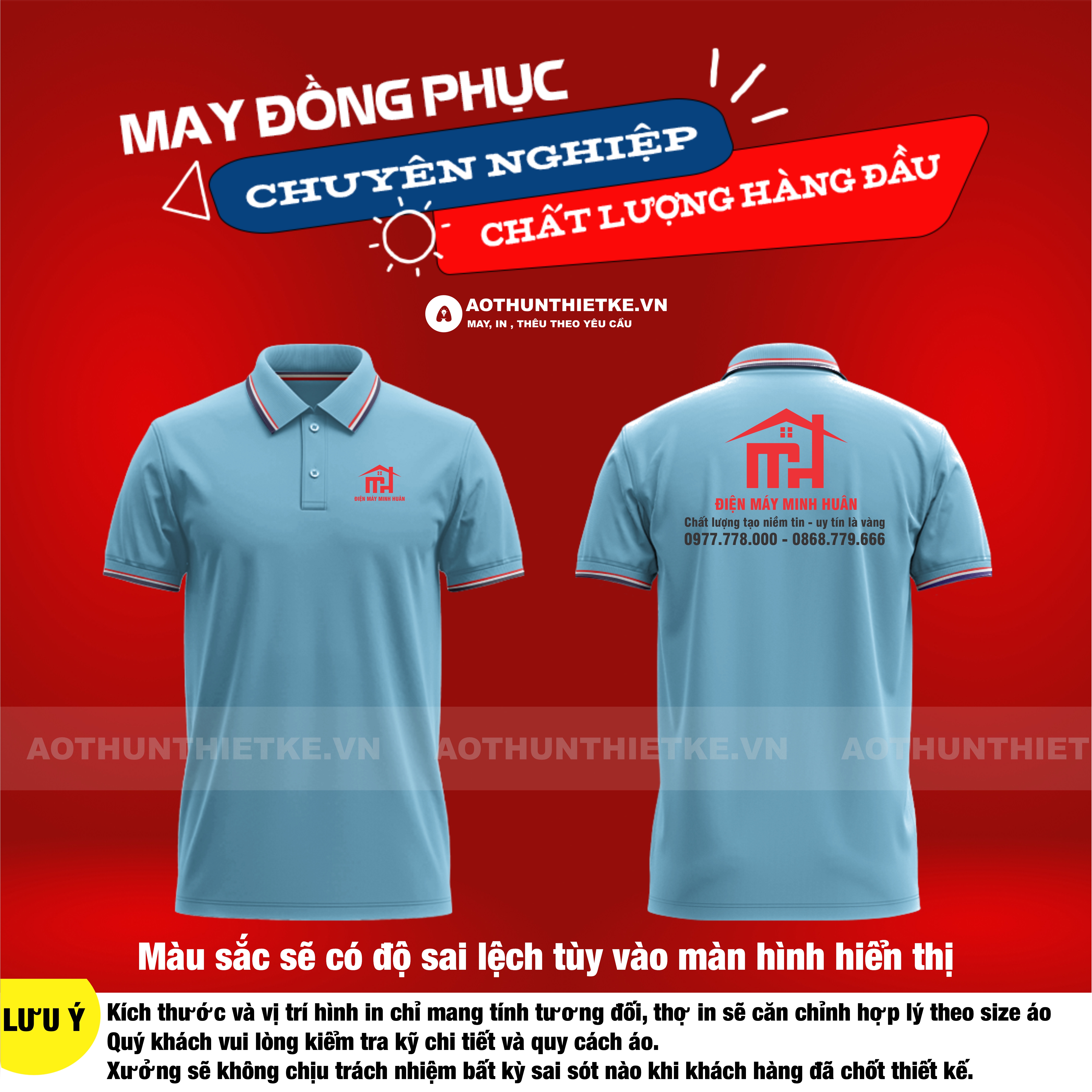 Áo Thun Đồng Phục Điện Máy Minh Huân